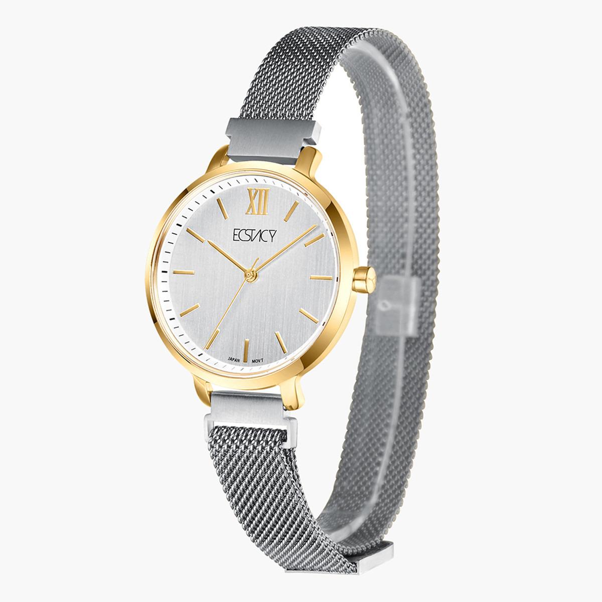 ساعة يد تناظريّة بقرص فضي للنساء من اكستازي E8518-TMTS-women-watchesandjewellery-watches-image-2