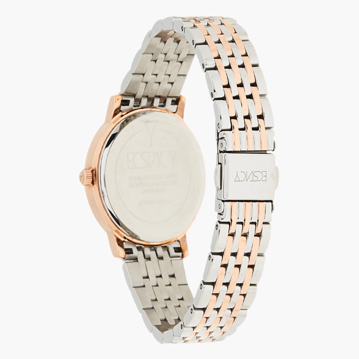 ساعة يد تناظريّة بقرص أبيض للنساء من اكستازي E9500-KBKS-women-watchesandjewellery-watches-image-3