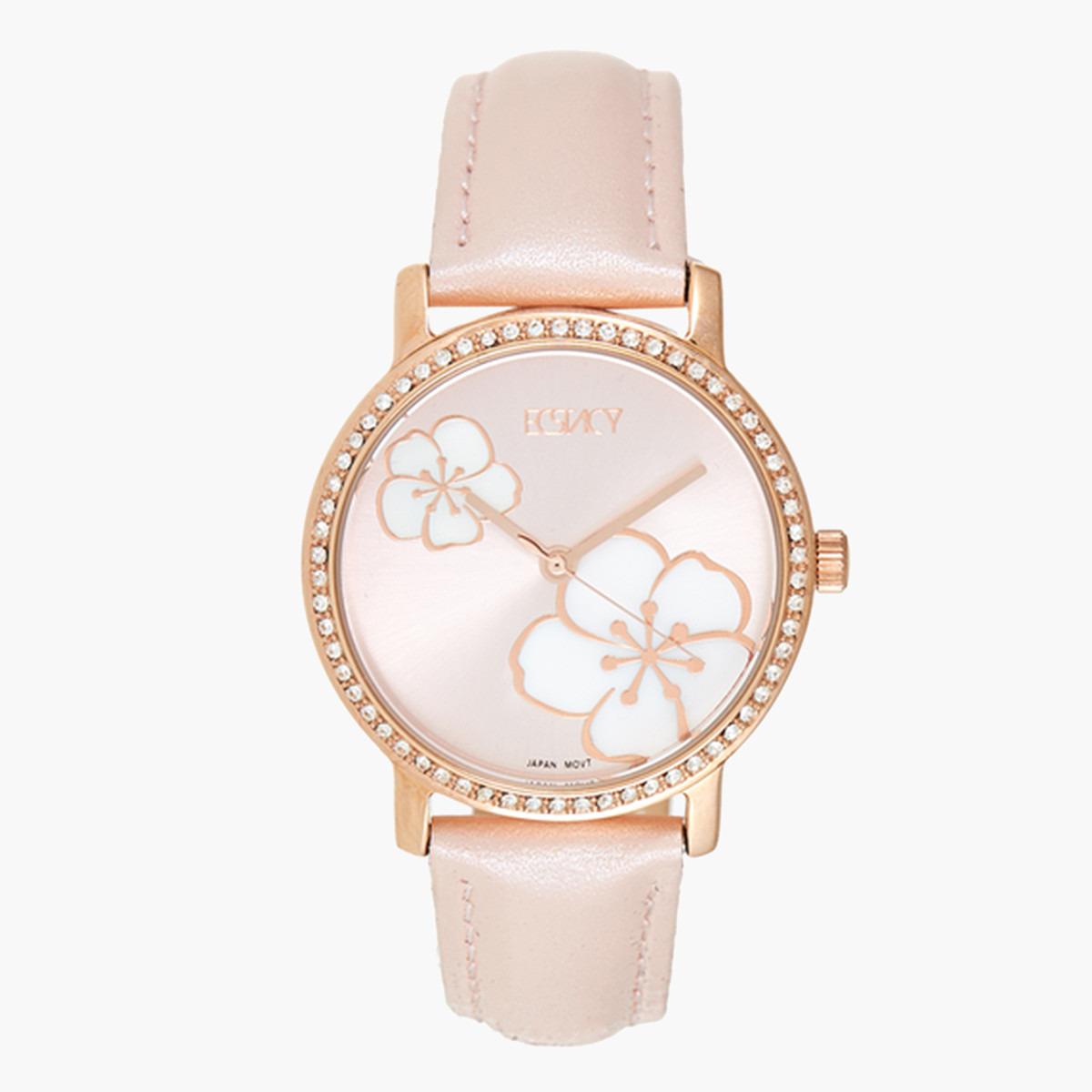 ساعة يد تناظريّة بقرص وردي للنساء من اكستازي E9500-RLPP-women-watchesandjewellery-watches-image-1