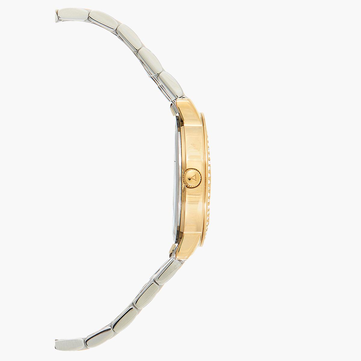 ساعة يد تناظريّة بقرص فضي للنساء من اكستازي E9500-TBTS-women-watchesandjewellery-watches-image-2