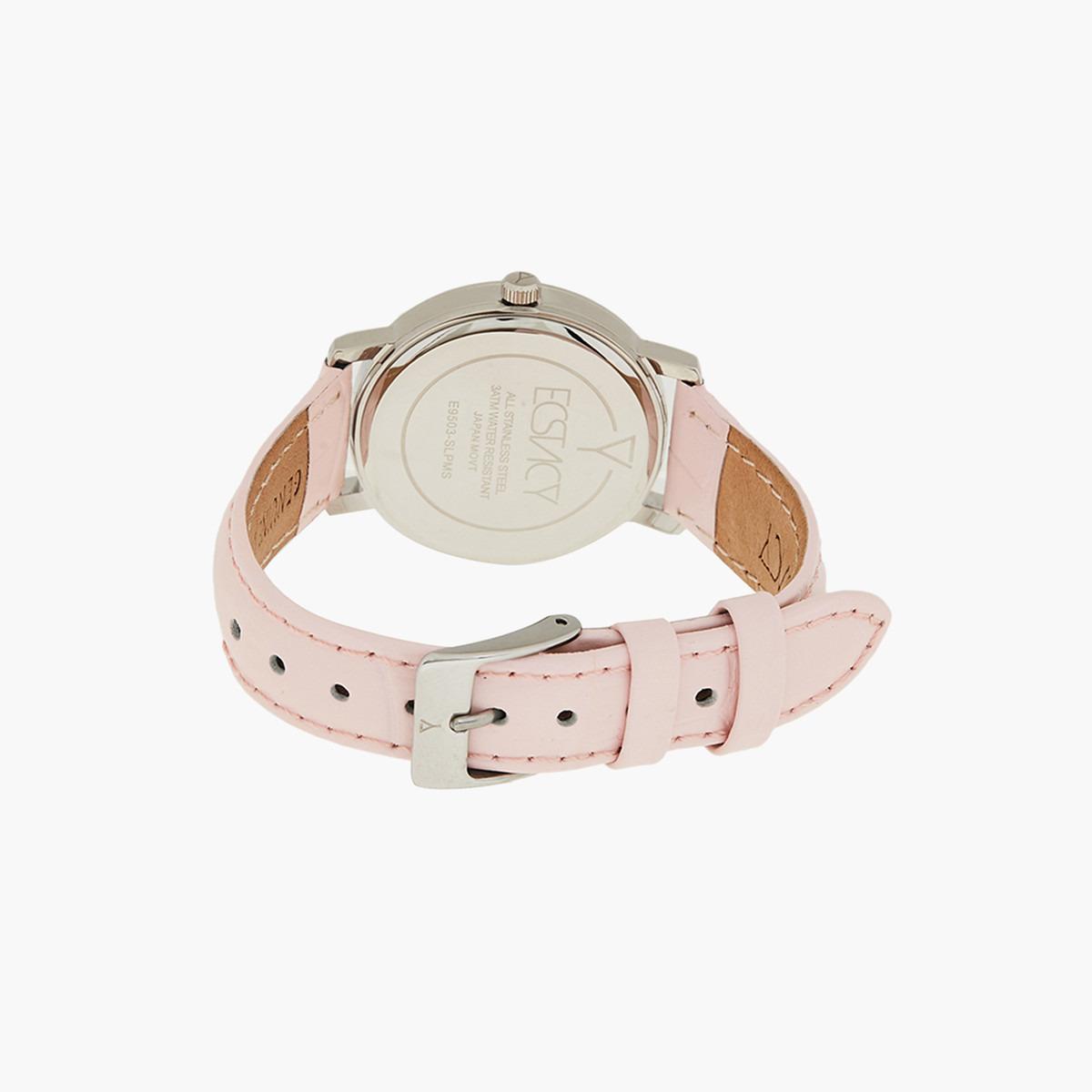 ساعة يد تناظريّة بقرص أبيض للنساء من اكستازي E9503-SLPMS-women-watchesandjewellery-watches-image-3