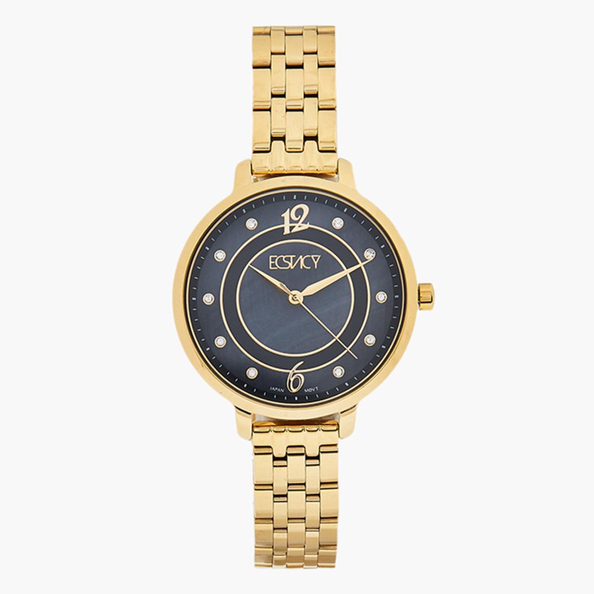 ساعة يد تناظريّة بقرص أزرق للنساء من اكستازي E9504-GBGMB-women-watchesandjewellery-watches-image-1