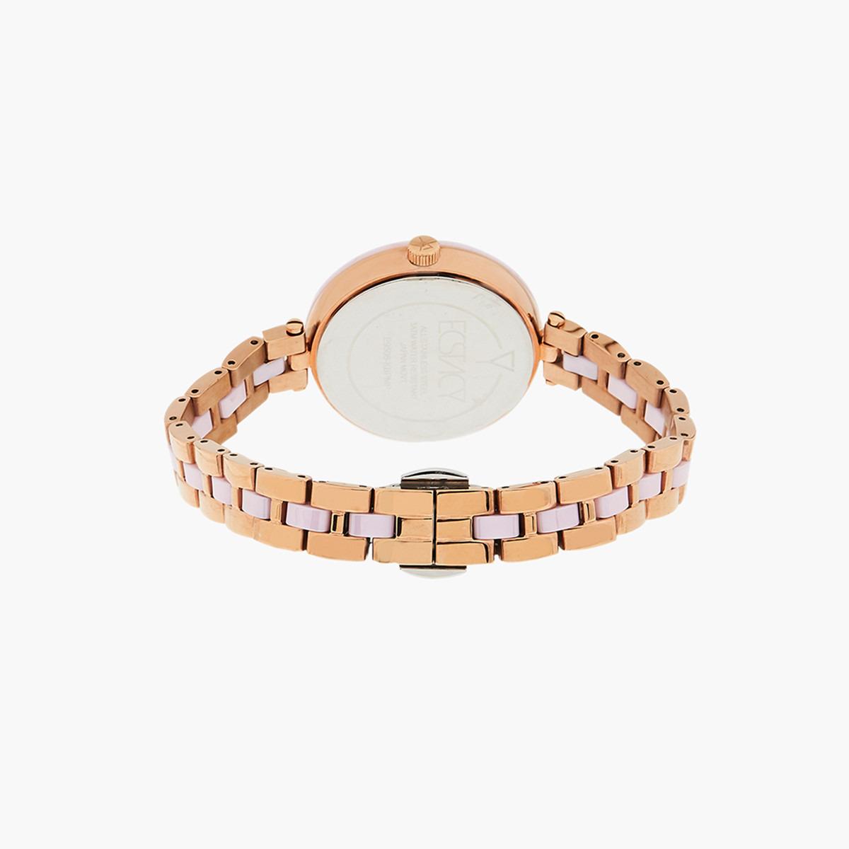 ساعة يد تناظريّة بقرص أبيض للنساء من اكستازي E9506-KBPMP-women-watchesandjewellery-watches-image-3
