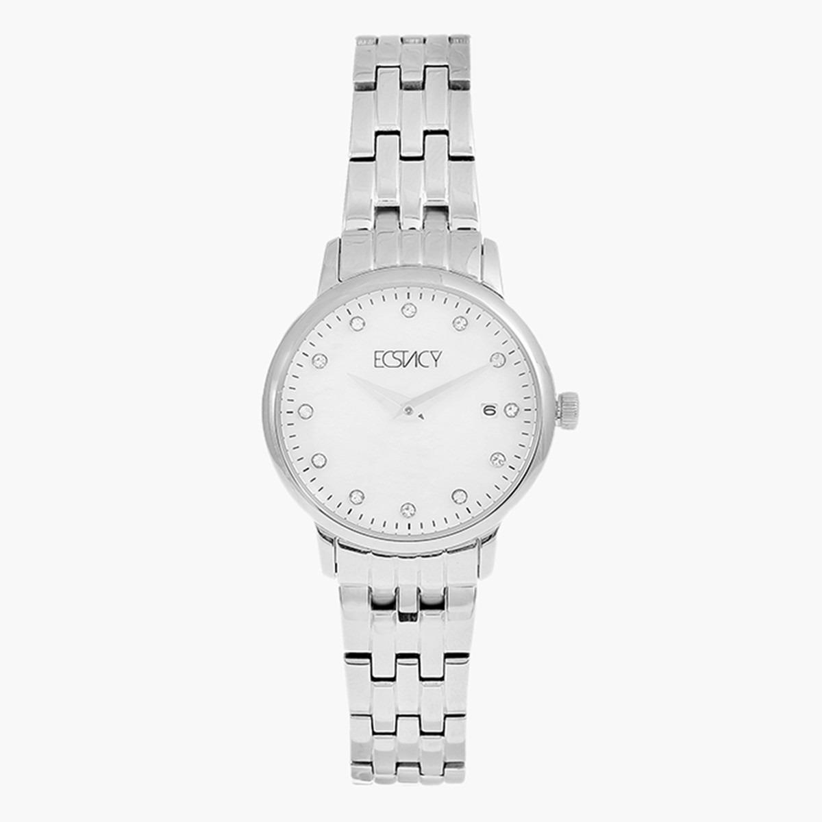 ساعة يد تناظريّة بقرص أبيض للنساء من اكستازي E9512-SBSM-women-watchesandjewellery-watches-image-1