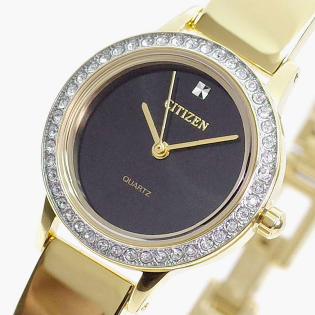 ساعة يد تناظريّة ذهبية بسوار معدني للنساء من سيتيزين EJ 6132 55E-women-watchesandjewellery-watches-image-2