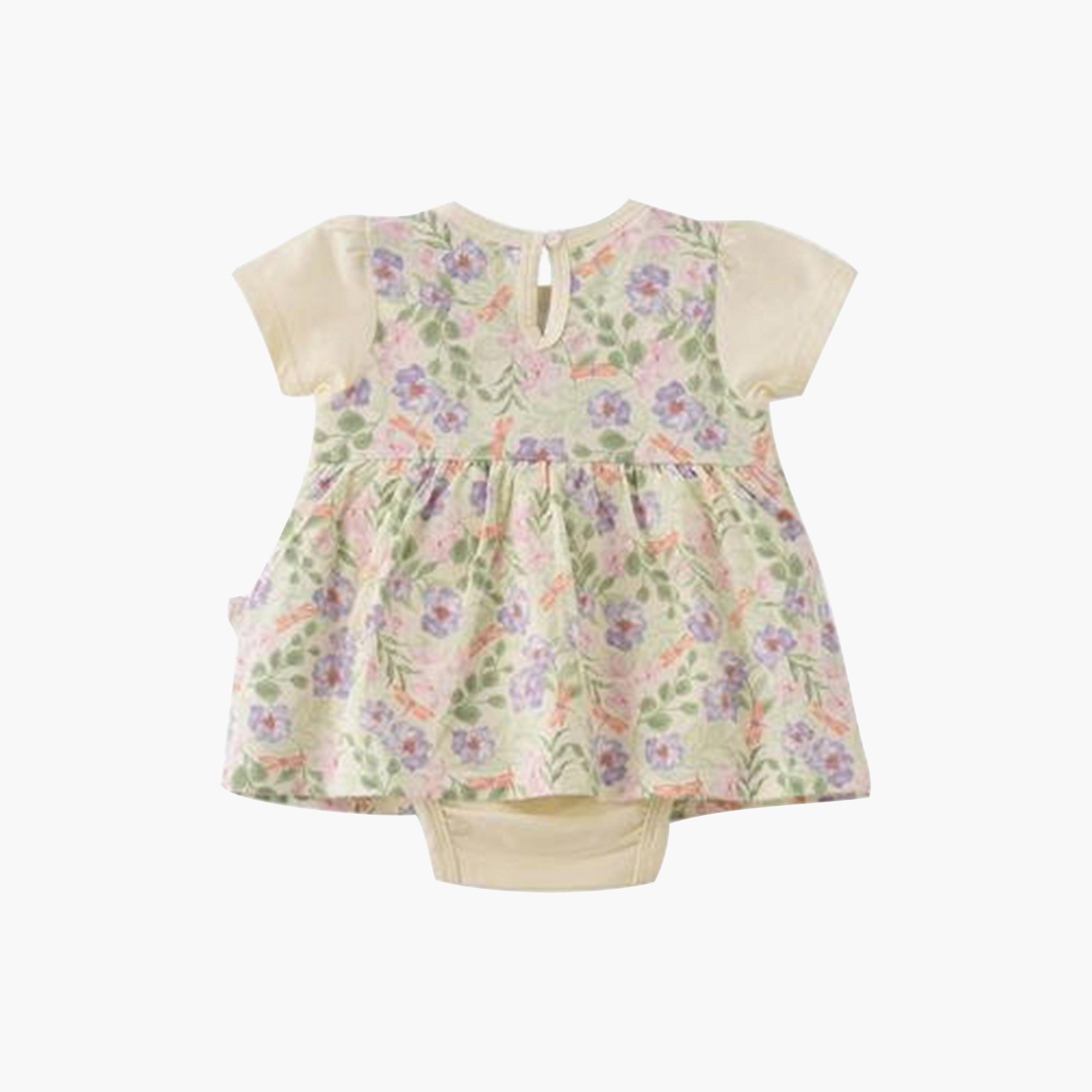 UniqKidz Cotton Floral Sleeveless Dress-baby-girls-clothing-dressesandjumpsuits-image-2