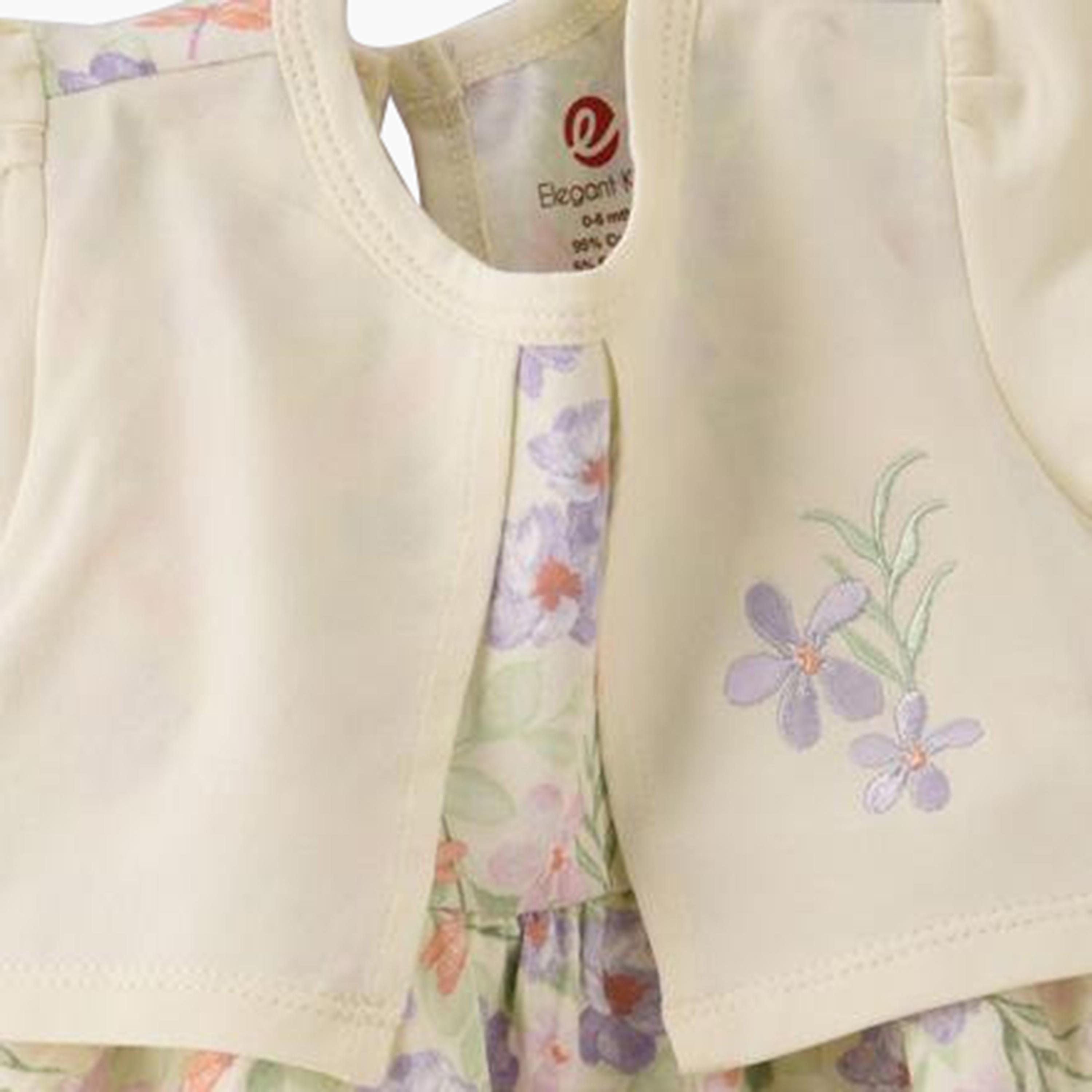 UniqKidz Cotton Floral Sleeveless Dress-baby-girls-clothing-dressesandjumpsuits-image-3