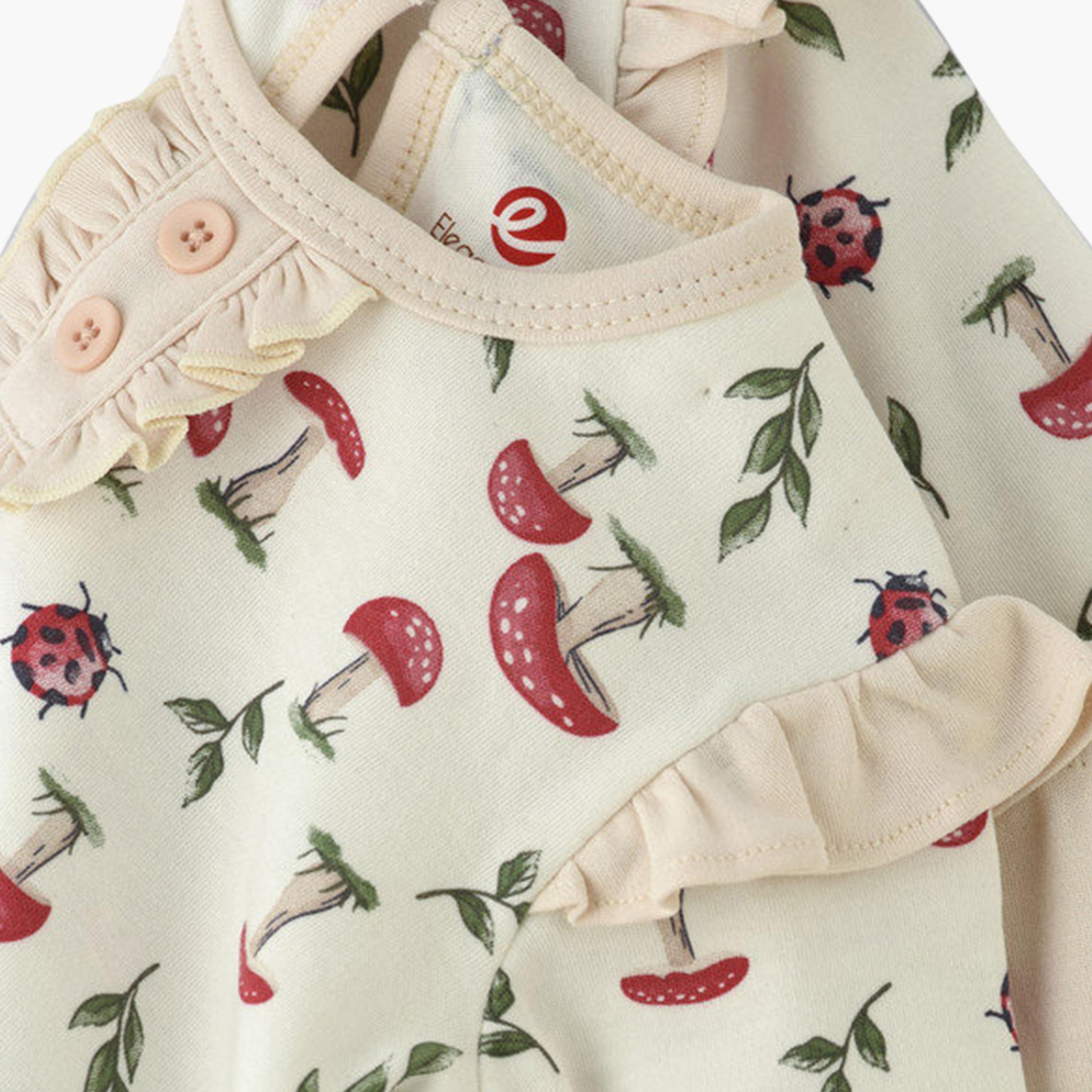 UniqKidz 2-Piece Cotton Mushroom Printed Top & Leggings Set-baby-girls-clothing-setsandcoords-image-4