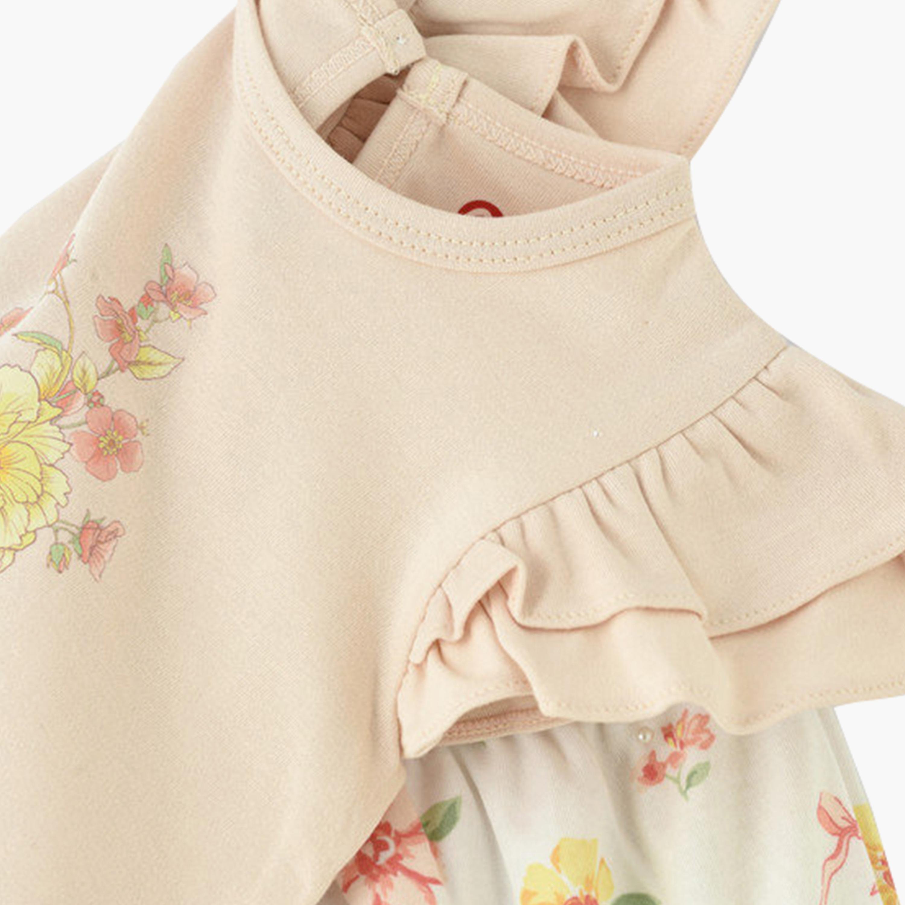 UniqKidz 2-Piece Cotton Flower Embroidered Top & Shorts Set-baby-girls-clothing-setsandcoords-image-3