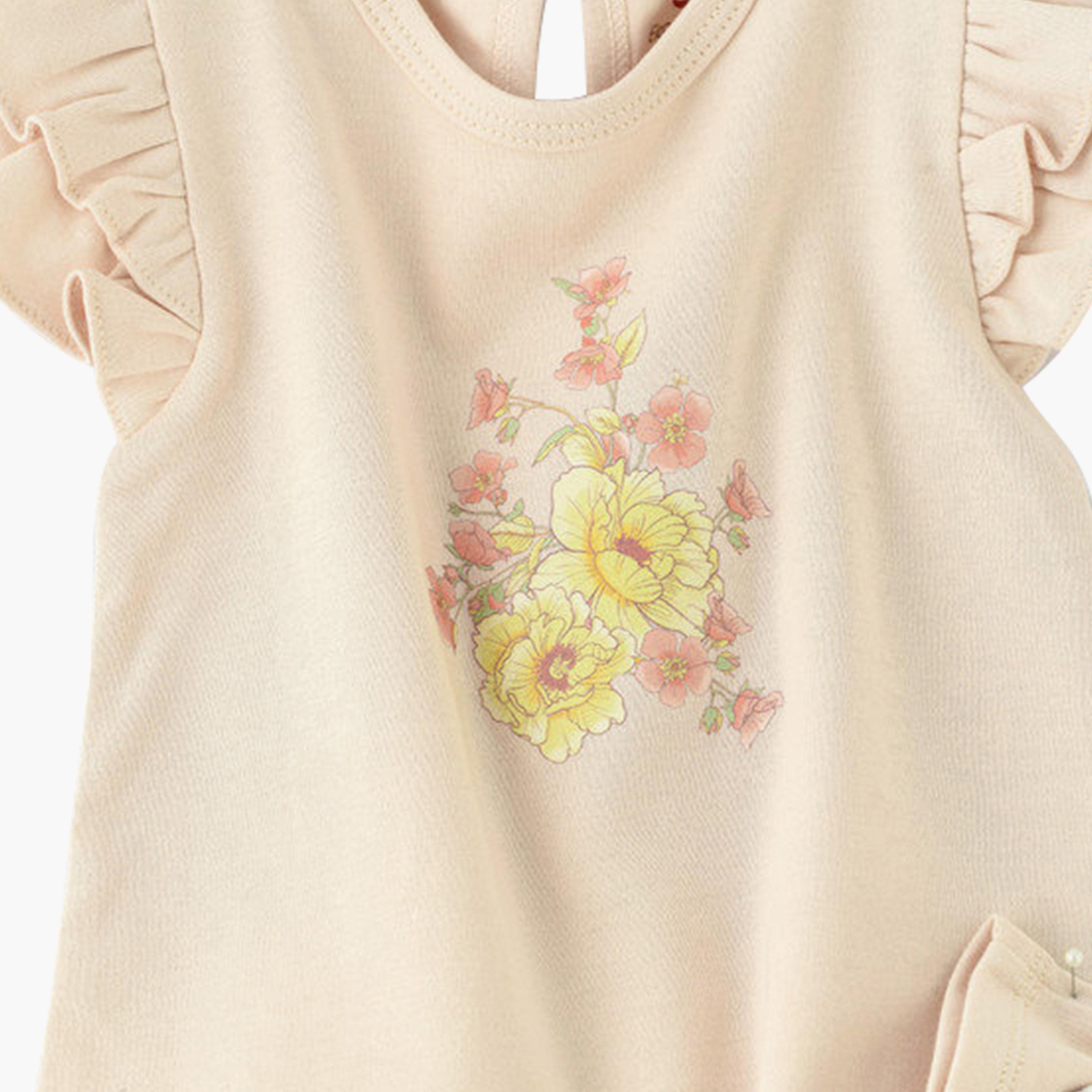 UniqKidz 2-Piece Cotton Flower Embroidered Top & Shorts Set-baby-girls-clothing-setsandcoords-image-4
