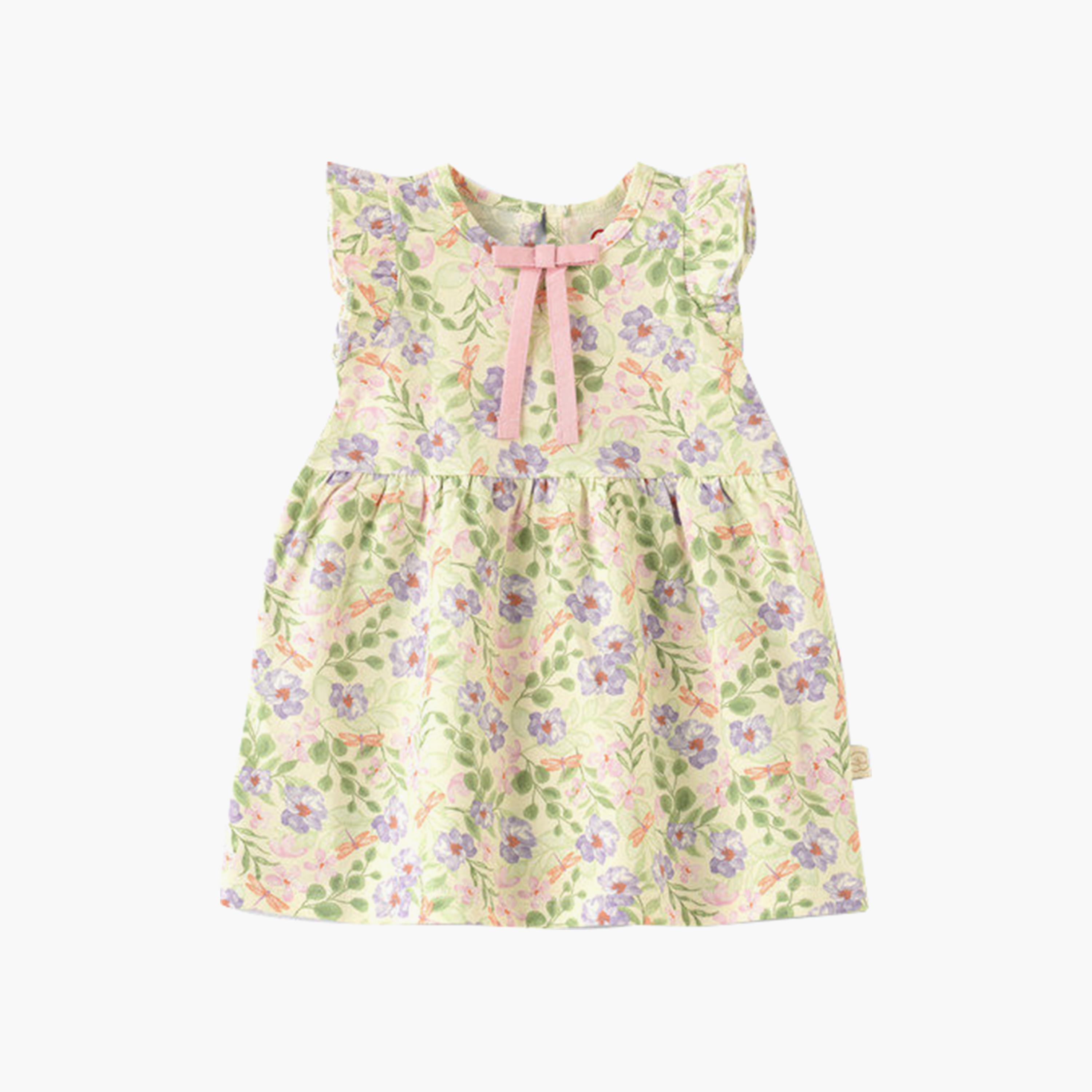 UniqKidz 2-Piece Cotton Flower Printed Dress & Diaper Cover Set-baby-girls-clothing-setsandcoords-image-2