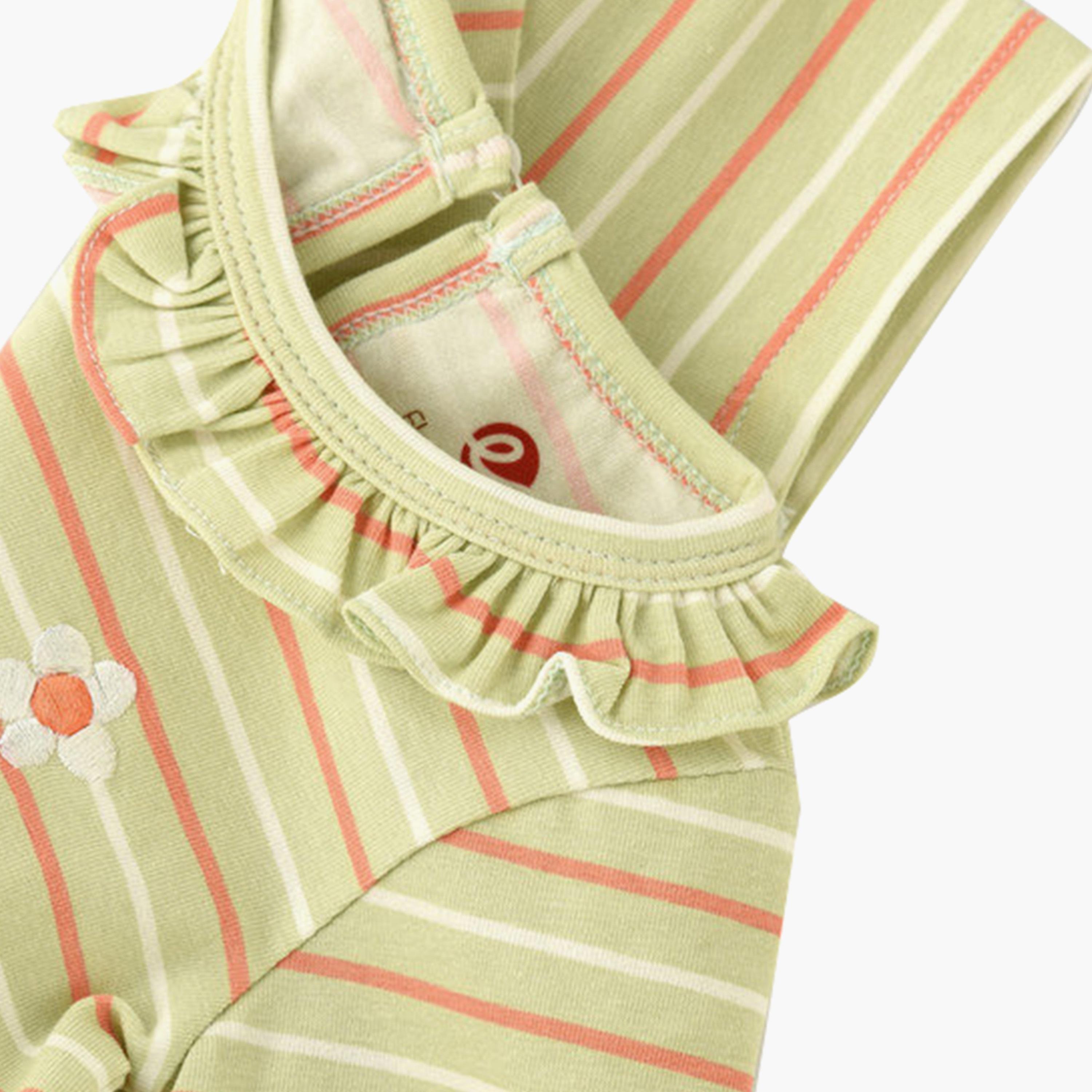 UniqKidz 2-Piece Cotton Striped Dress & Diaper Cover Set-baby-girls-clothing-setsandcoords-image-3