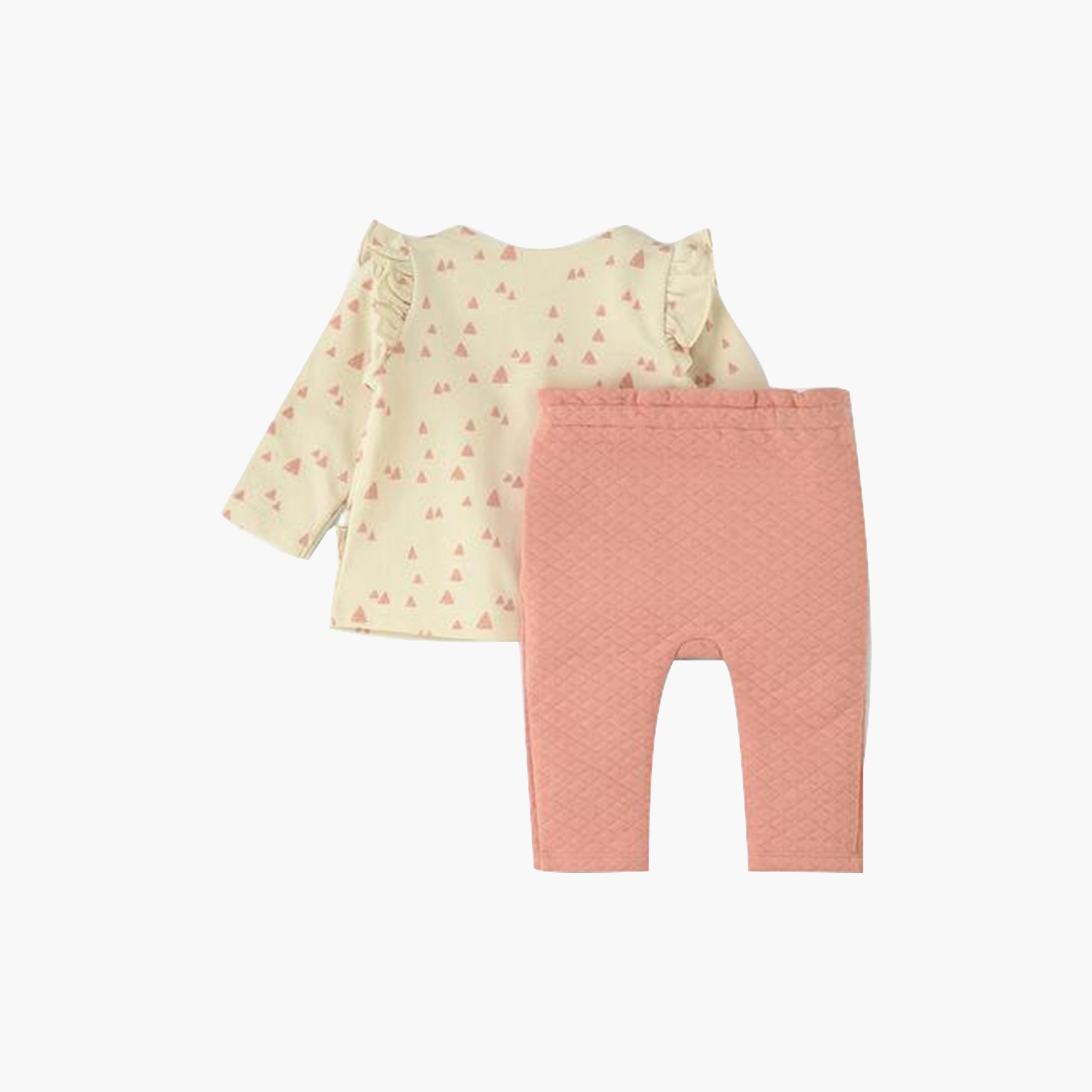 UniqKidz 2-Piece Cotton Little One Embroidered T-Shirt & Shorts-baby-girls-clothing-setsandcoords-image-2