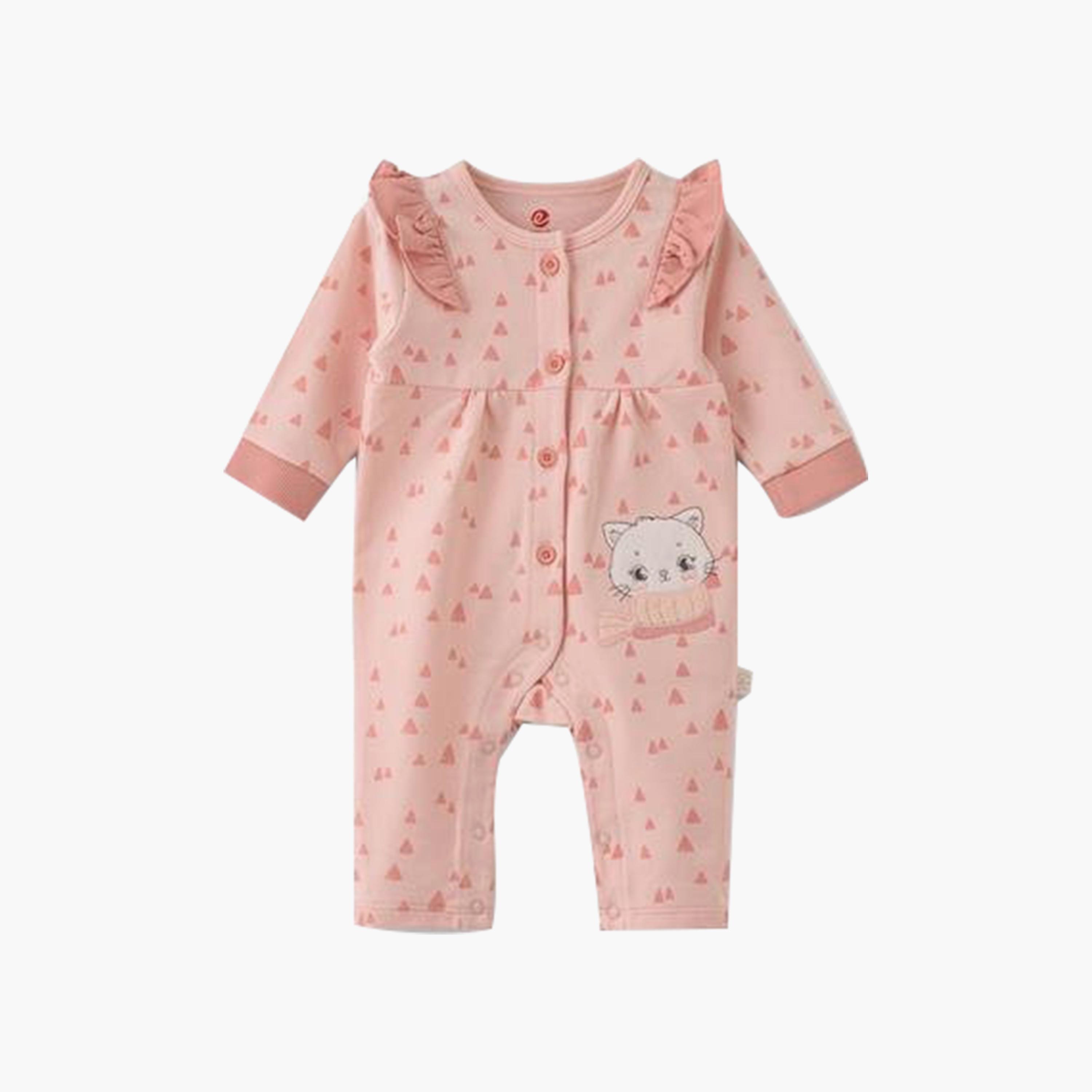 UniqKidz Cotton Printed Sleepsuit-baby-girls-clothing-nightwear-sleepsuits-image-1