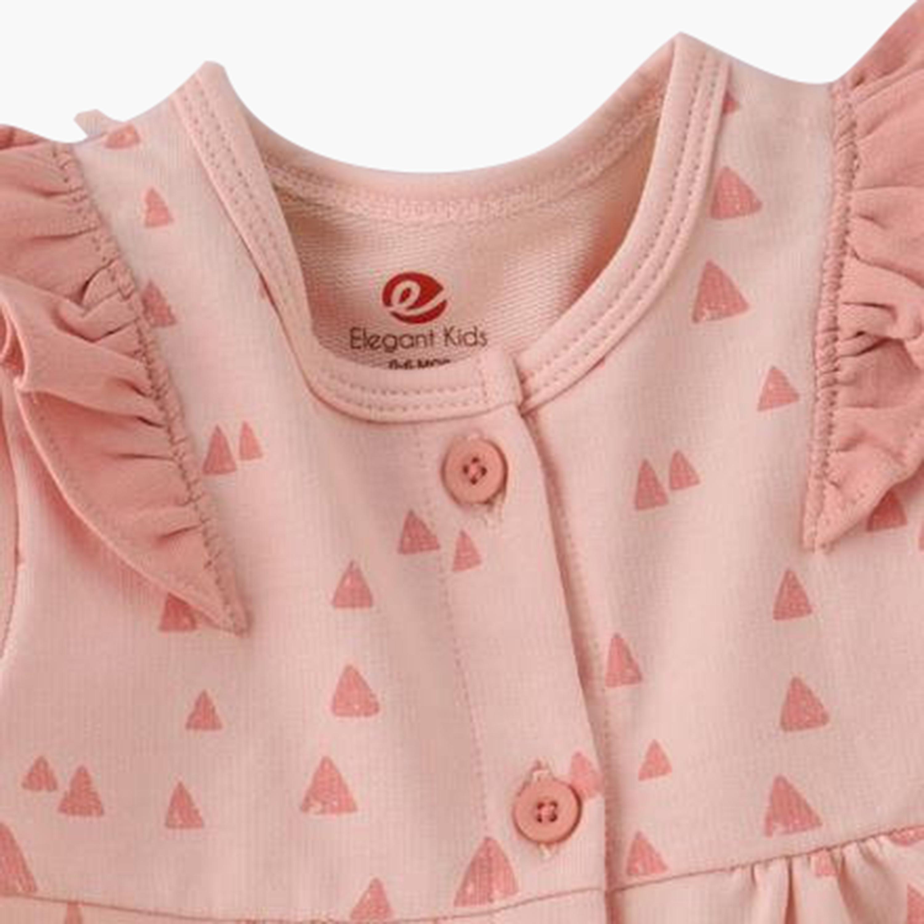 UniqKidz Cotton Printed Sleepsuit-baby-girls-clothing-nightwear-sleepsuits-image-3