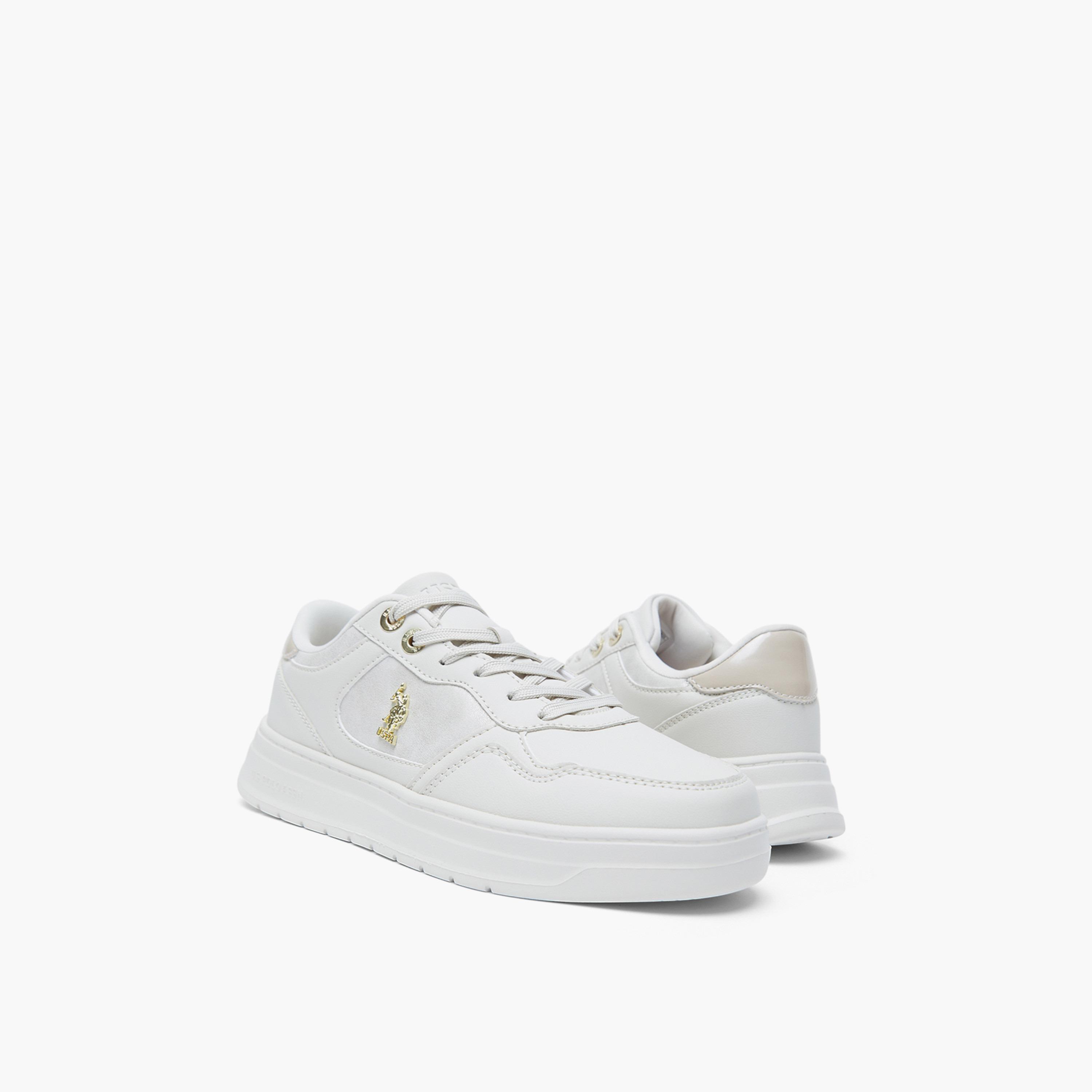 U.S. Polo Assn Women's Lace-Up Low Ankle Sneakers | EMORA-GLB-5FX-women-shoes-sneakers-image-2