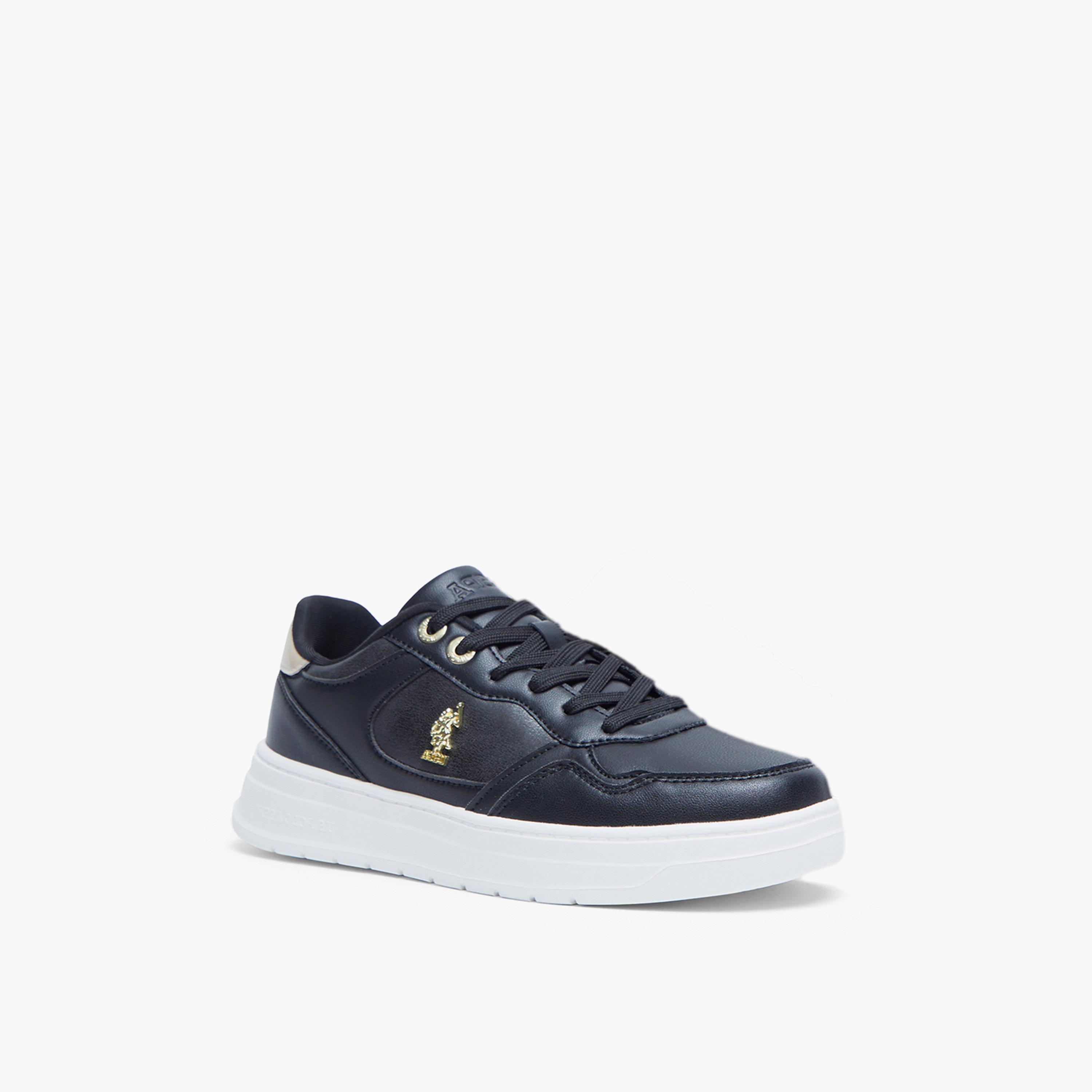 U.S. Polo Assn Women's Lace-Up Low Ankle Sneakers | EMORA-GLB-5FX-women-shoes-sneakers-image-1