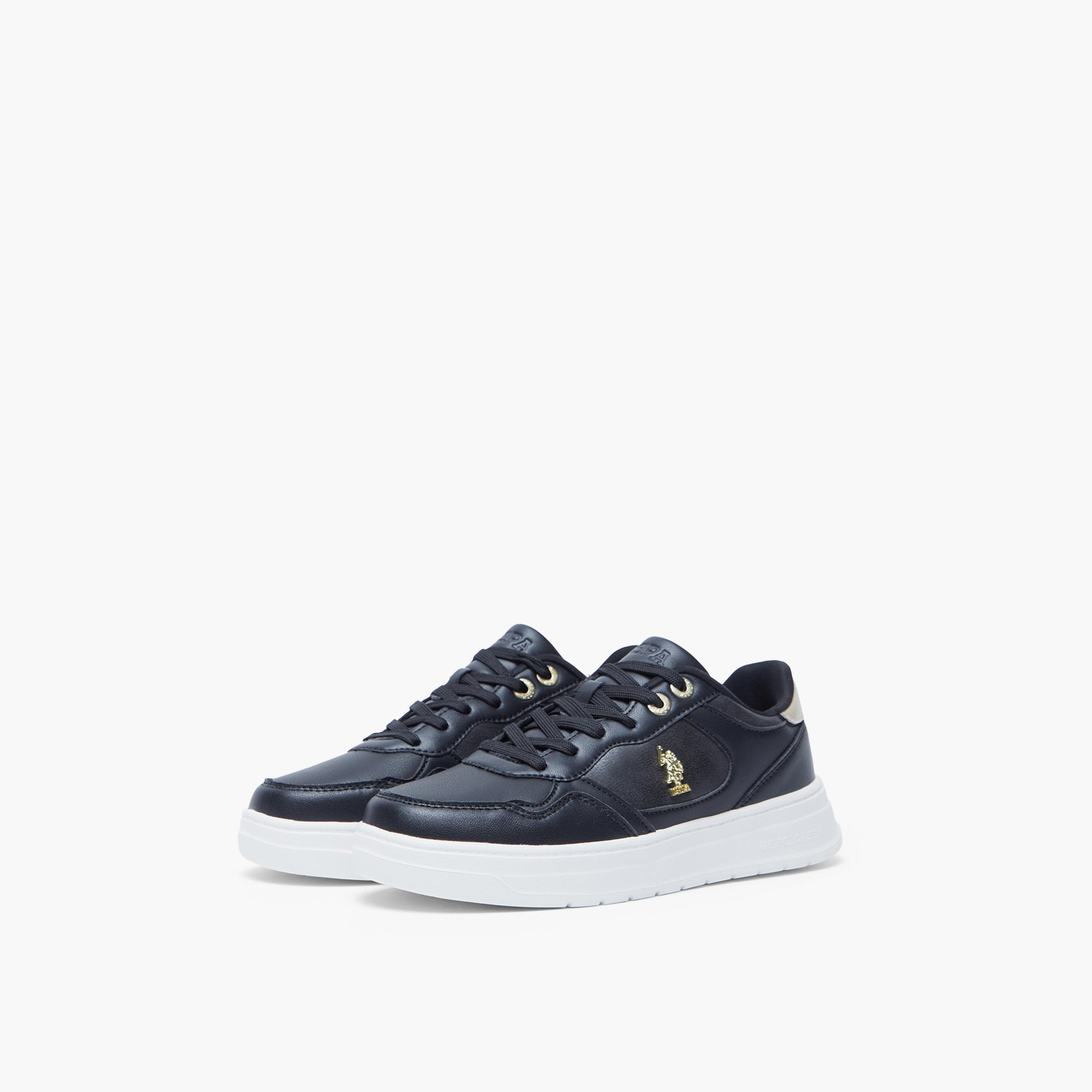 U.S. Polo Assn Women's Lace-Up Low Ankle Sneakers | EMORA-GLB-5FX-women-shoes-sneakers-image-3