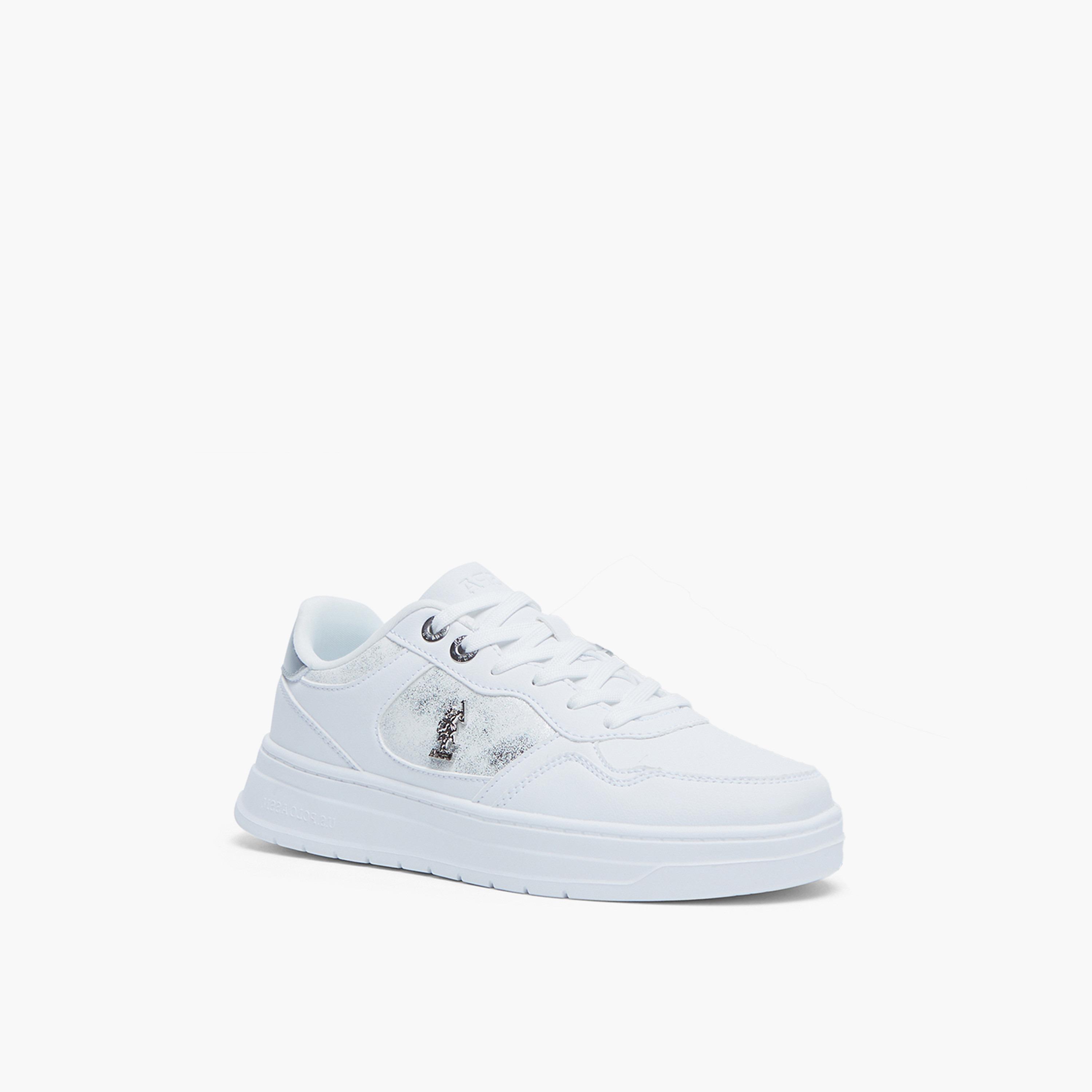 U.S. Polo Assn Women's Lace-Up Low Ankle Sneakers | EMORA-GLB-5FX-women-shoes-sneakers-image-1