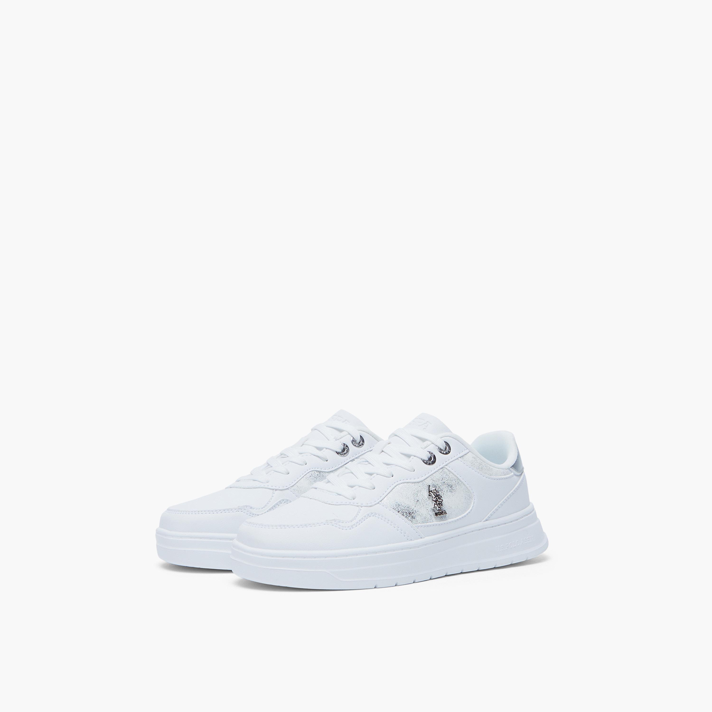 U.S. Polo Assn Women's Lace-Up Low Ankle Sneakers | EMORA-GLB-5FX-women-shoes-sneakers-image-2