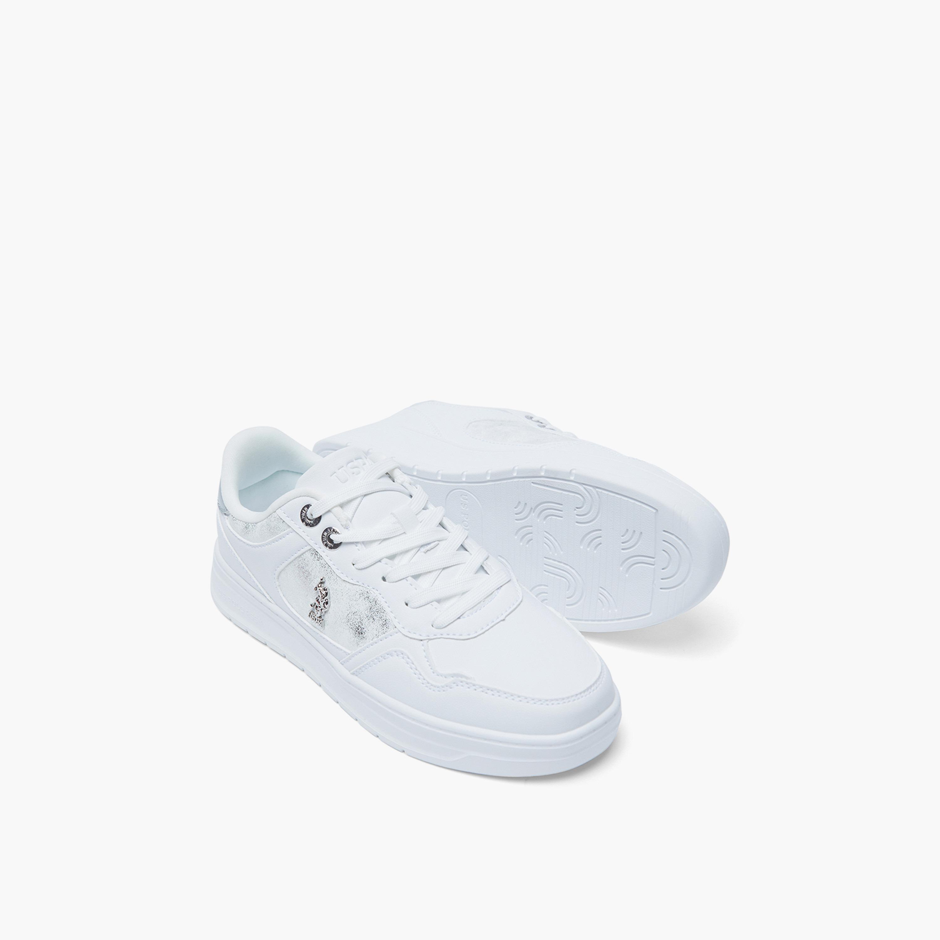 U.S. Polo Assn Women's Lace-Up Low Ankle Sneakers | EMORA-GLB-5FX-women-shoes-sneakers-image-4