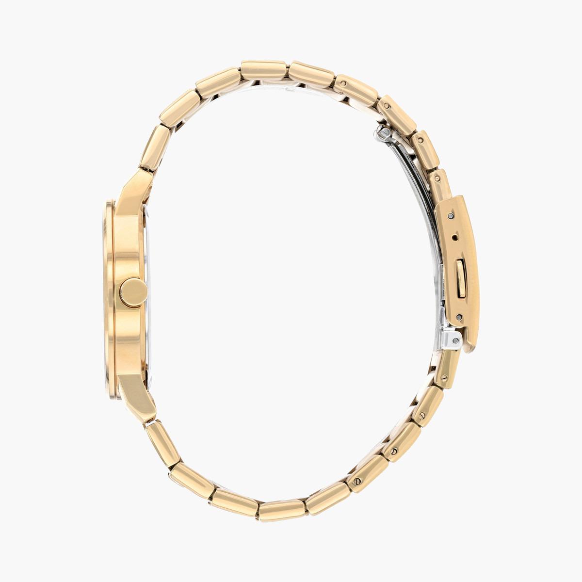 ساعة تناظرية وردية ذهبية كوارتز بحزام معدني للنساء من سيتيزن - EQ9063 55A-women-watchesandjewellery-watches-image-3