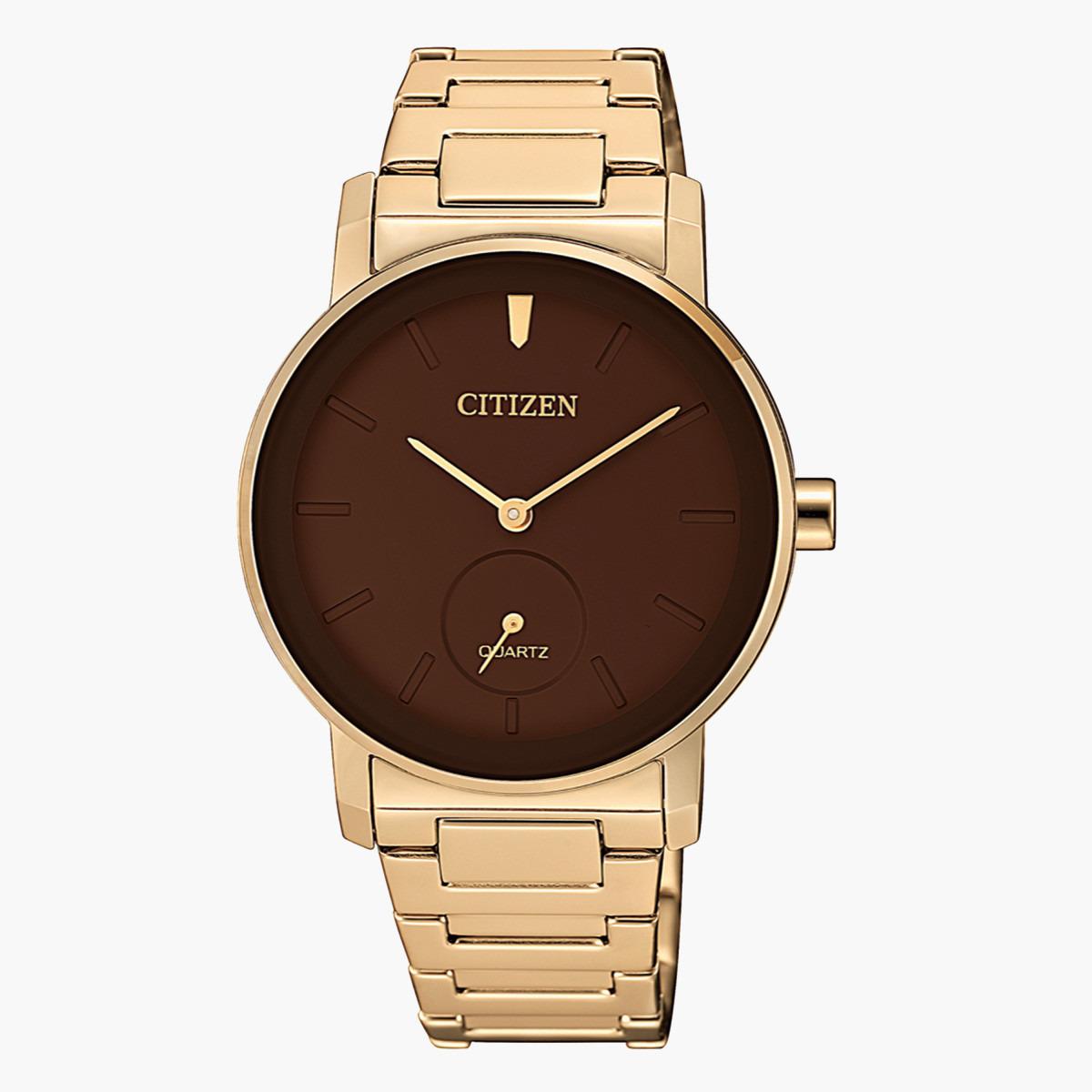 Citizen Women's Rose Gold Analog Quartz Metal Strap Watch EQ9063 55X-women-watchesandjewellery-watches-image-1