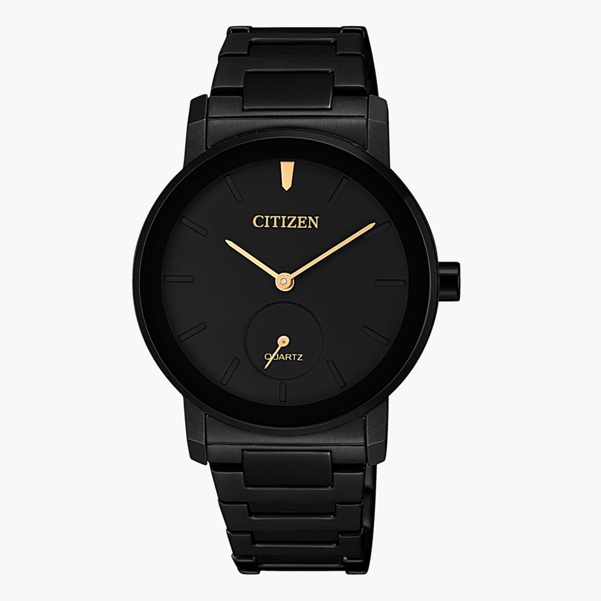 ساعة تناظرية سوداء كوارتز بحزام معدني للنساء من سيتيزن - EQ9065 50E-women-watchesandjewellery-watches-image-1