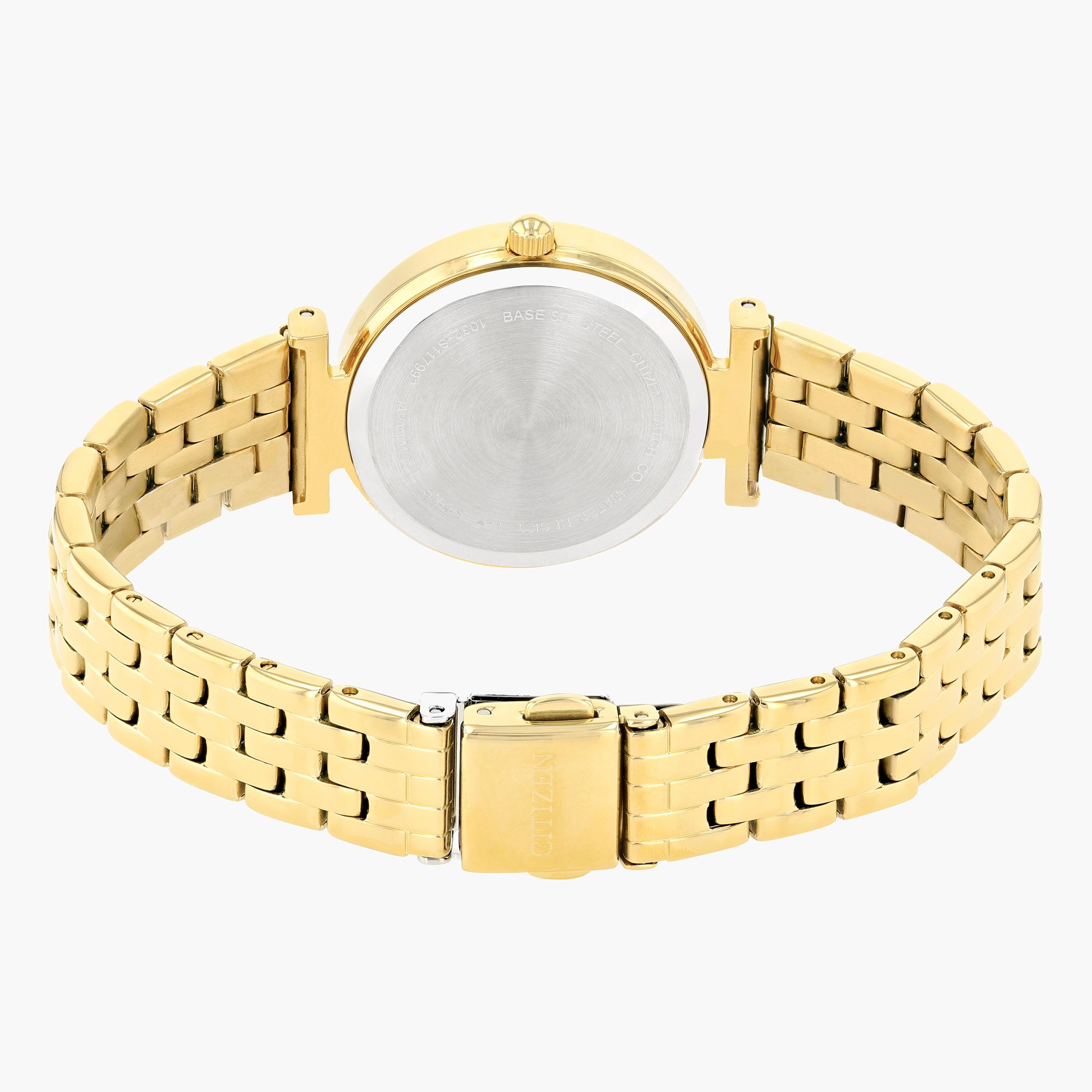 Citizen Women's Gold Analog Metal Strap Watch ER0212 50Y-women-watchesandjewellery-watches-image-2