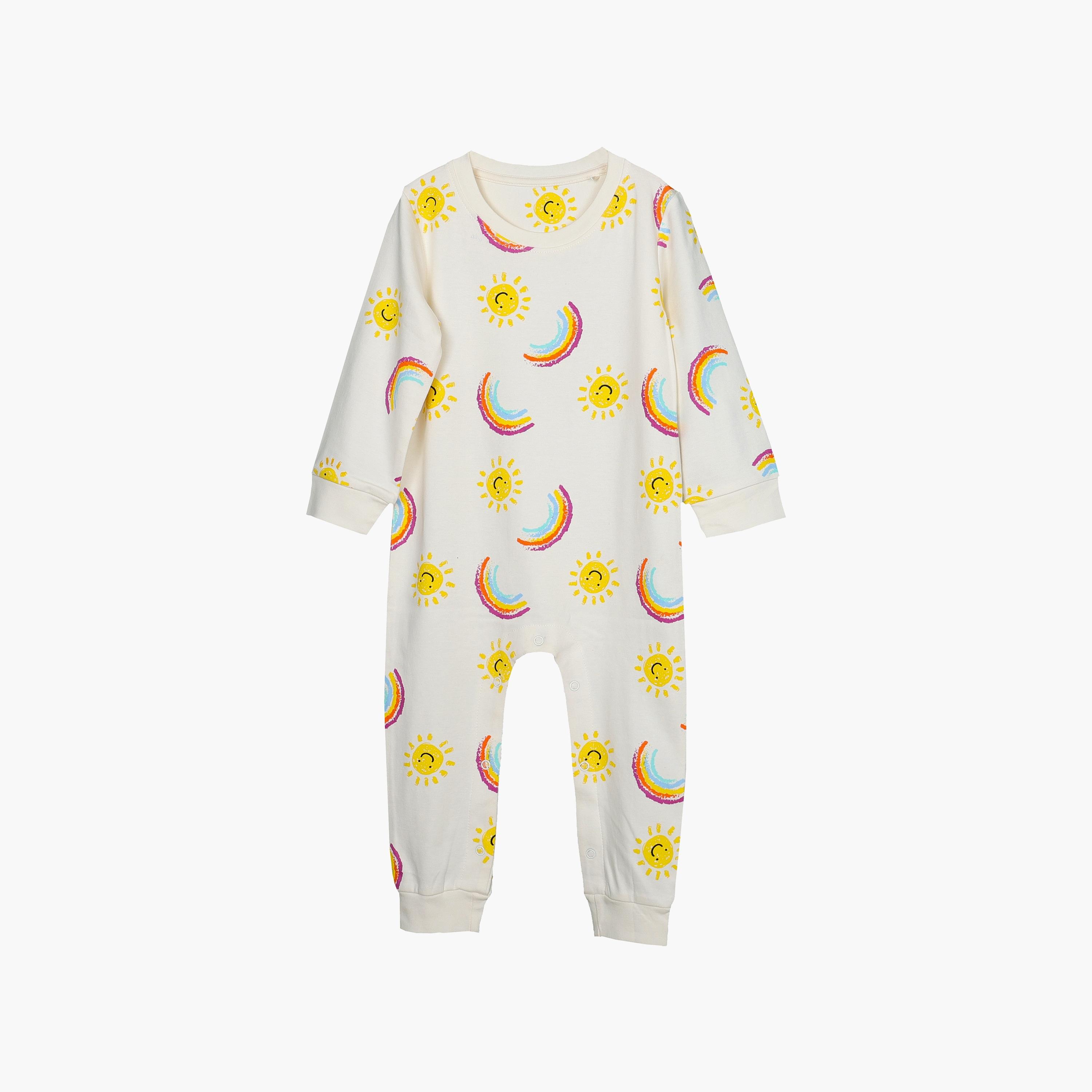 بودي سوت بأكمام طويلة بطبعة كيوت إترنال سمايلز من أيكو-baby-girls-clothing-rompers-image-6