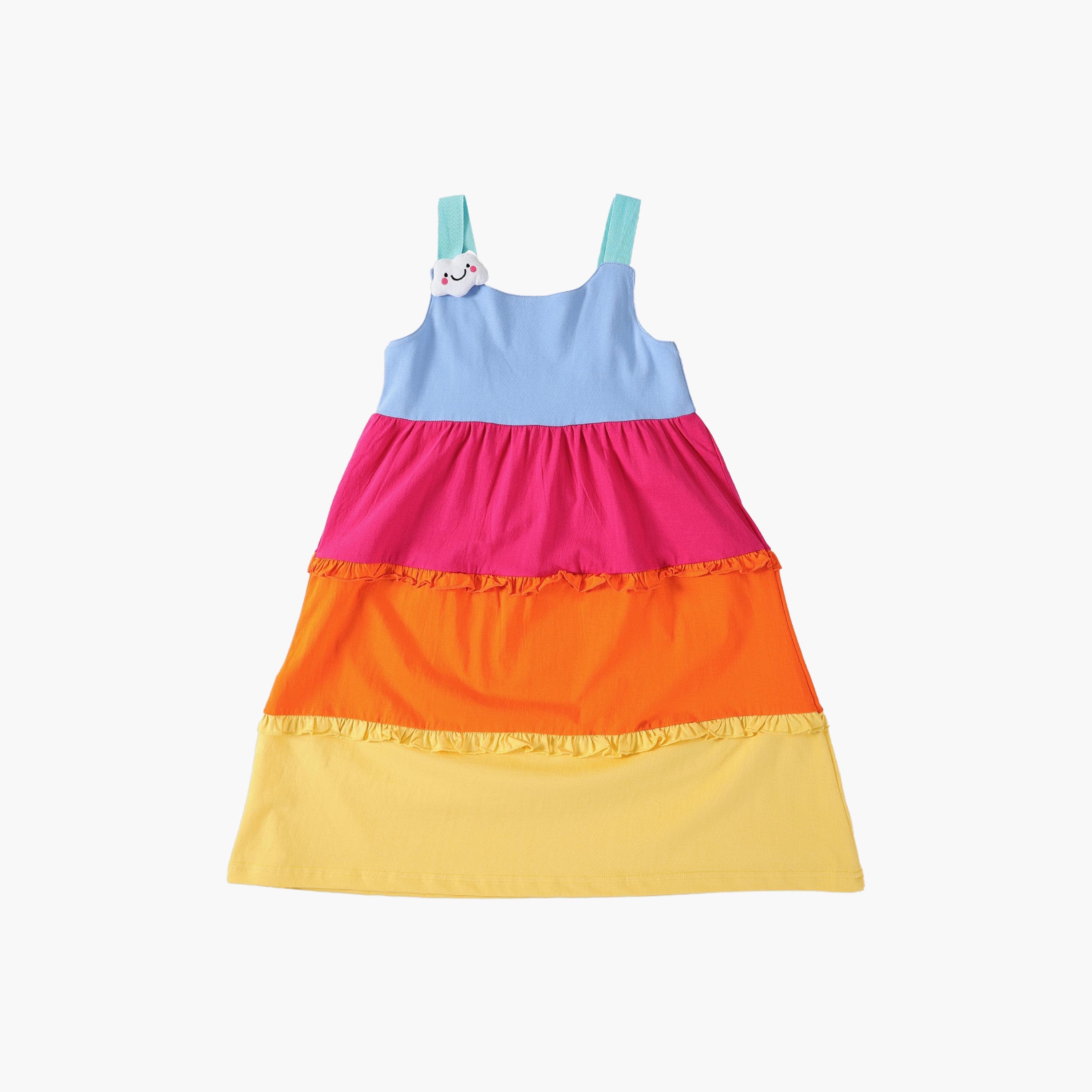AIKO Colour Blocked Sleeveless Dress-baby-girls-clothing-dressesandjumpsuits-image-1