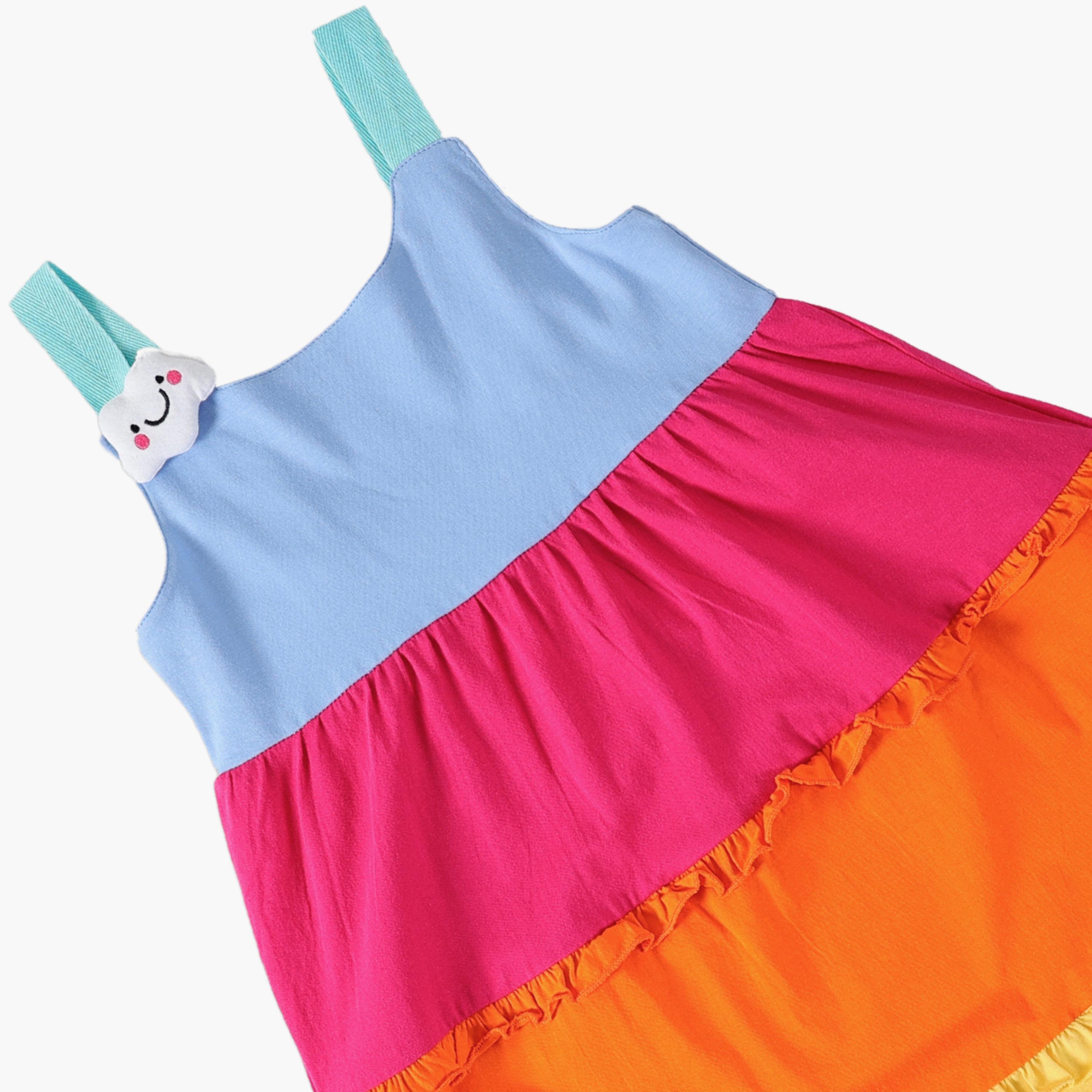 AIKO Colour Blocked Sleeveless Dress-baby-girls-clothing-dressesandjumpsuits-image-2