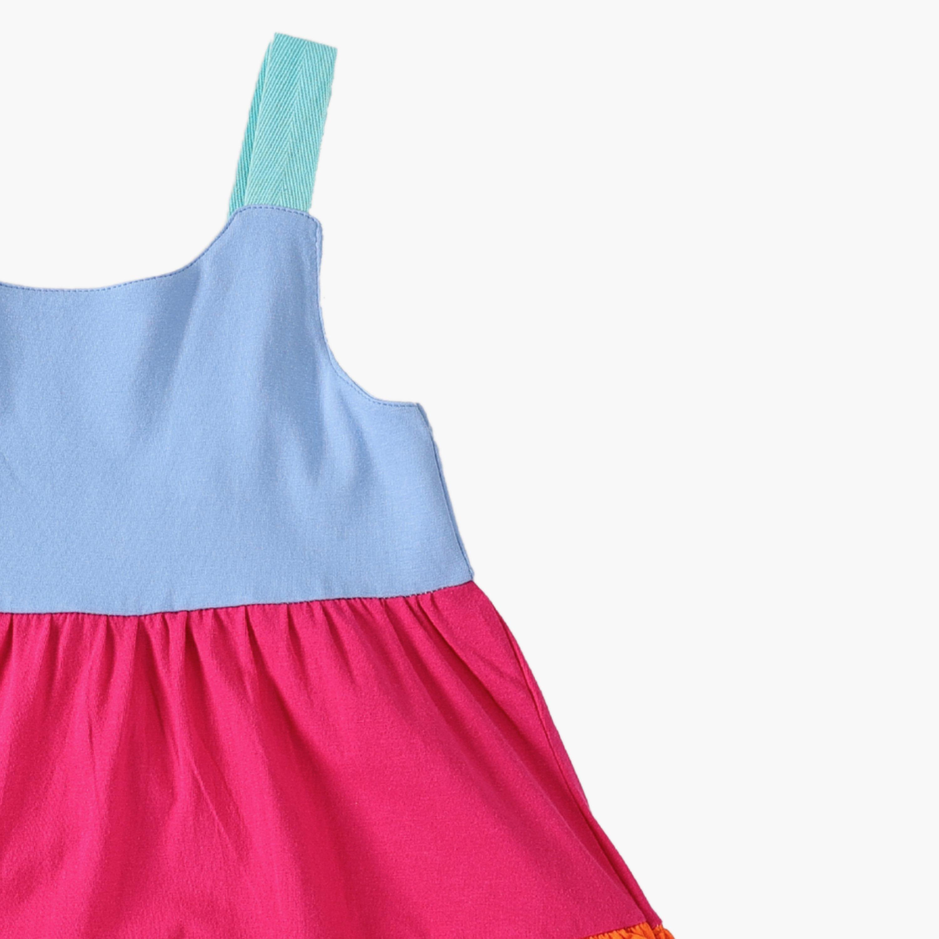 AIKO Colour Blocked Sleeveless Dress-baby-girls-clothing-dressesandjumpsuits-image-3