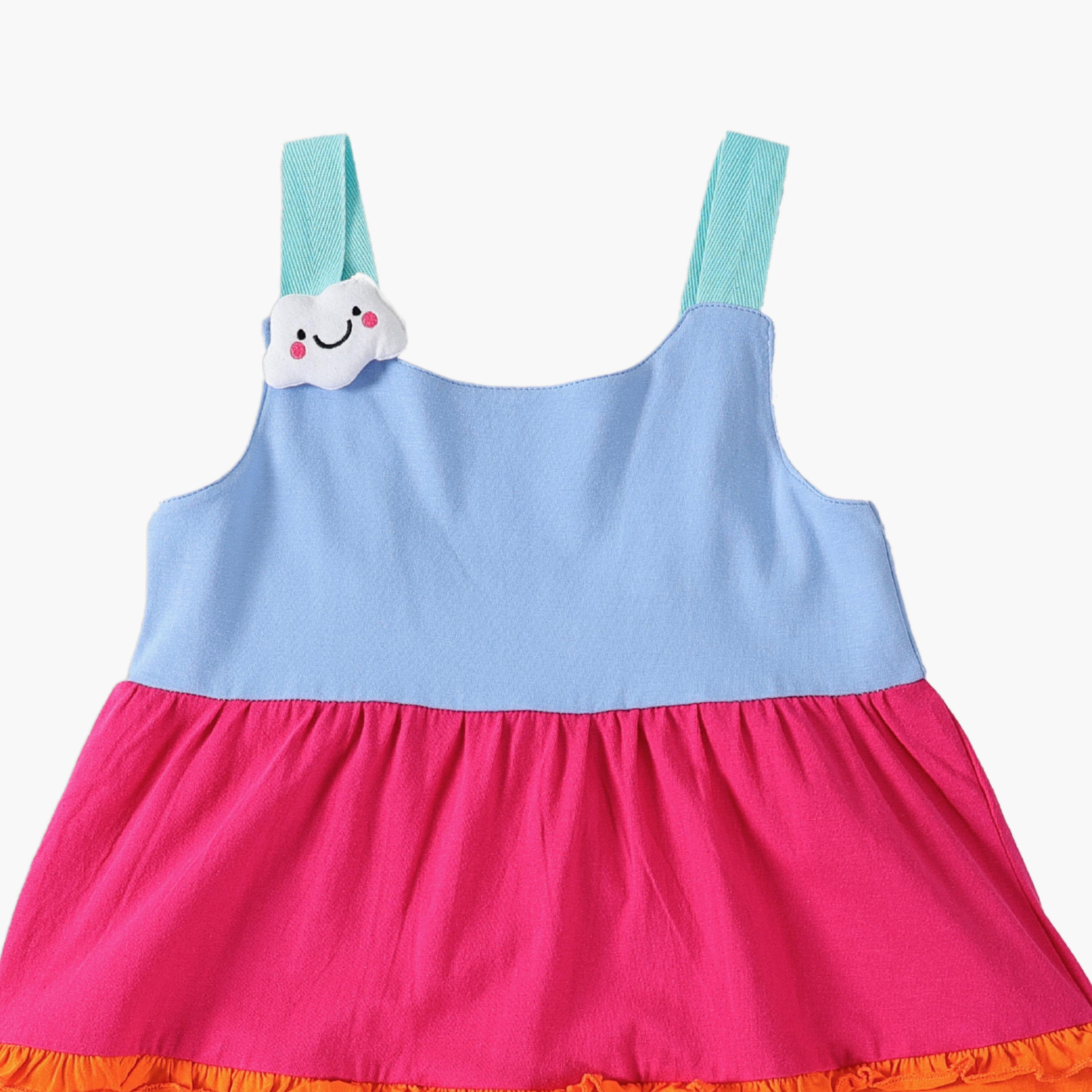 AIKO Colour Blocked Sleeveless Dress-baby-girls-clothing-dressesandjumpsuits-image-4