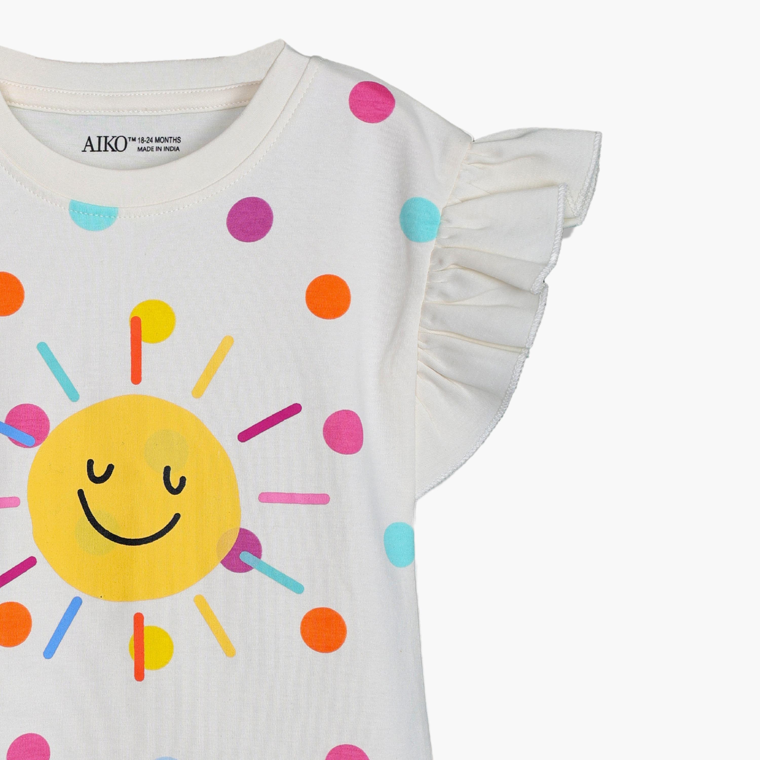 فستان بأكمام كاب مطبوع من أيكو-baby-girls-clothing-dressesandjumpsuits-image-3