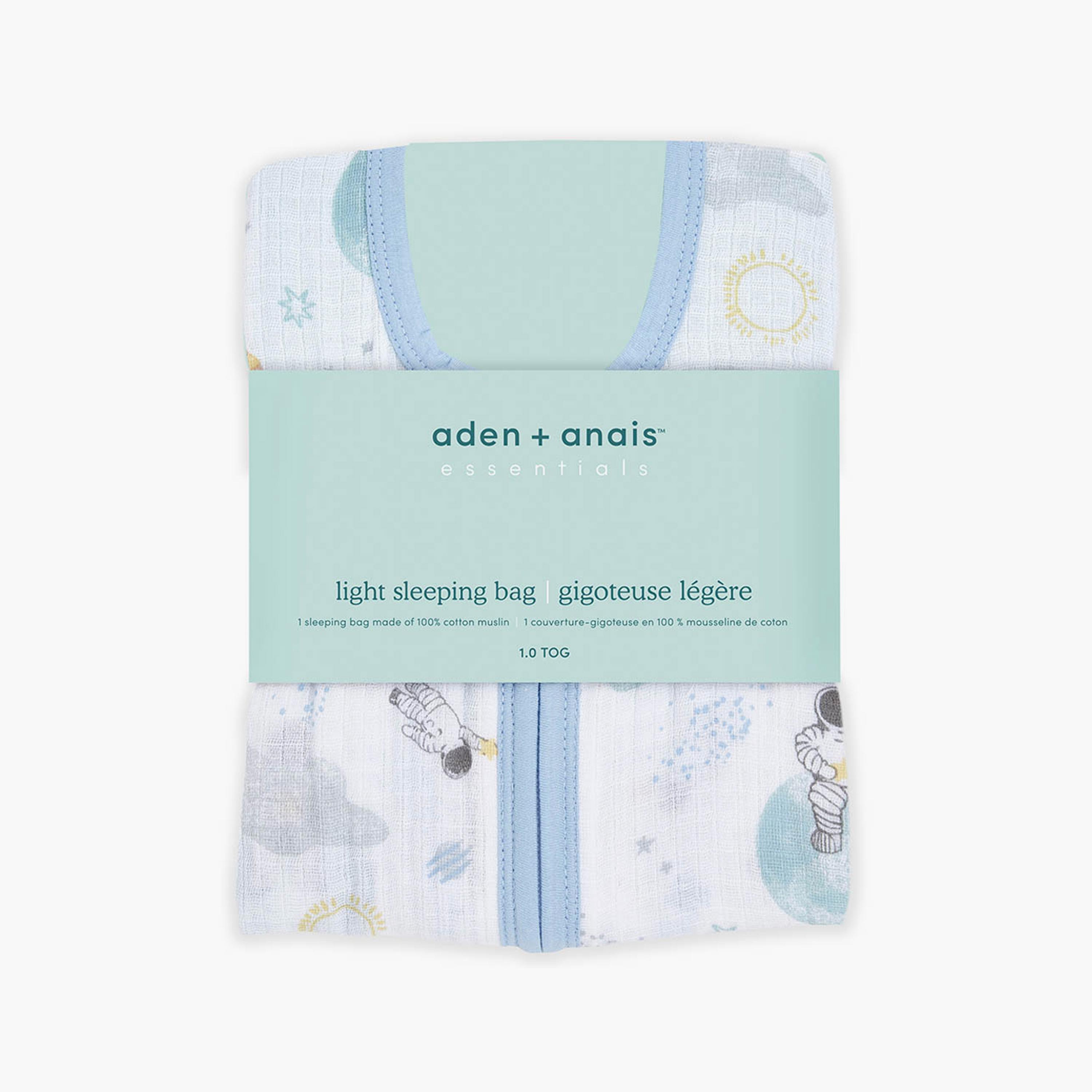 كيس نوم خفيف الوزن من قماش موسلين قطني 100% من أدين + أنايس - سبيس إكسبلوريرز-baby-nursery-blanketsandswaddles-swaddlesandsleepingbags-image-2