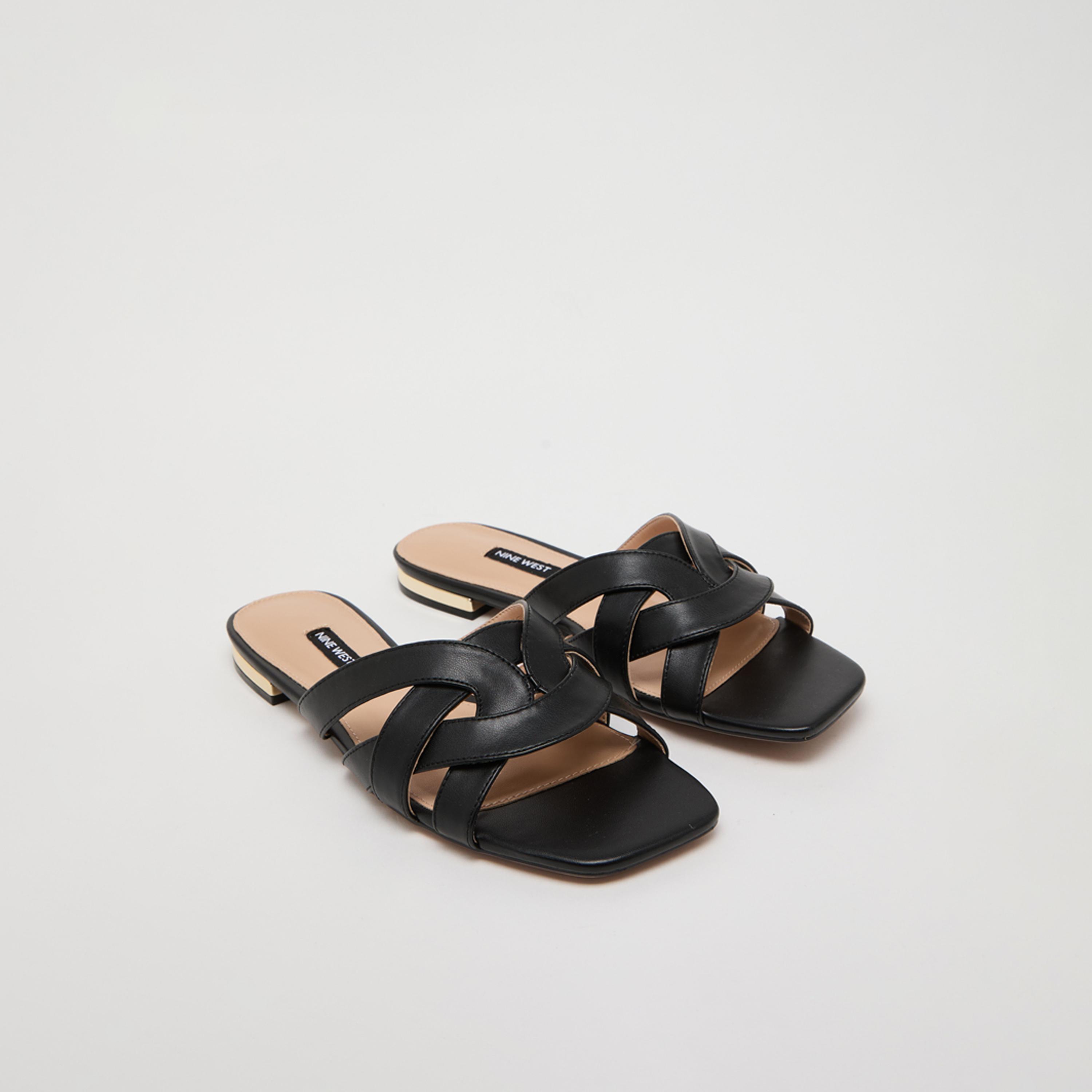 ناين ويست - صندل نسائي مسطح سهل الارتداء | ETSINAR6FX-women-shoes-sandals-flats-image-1