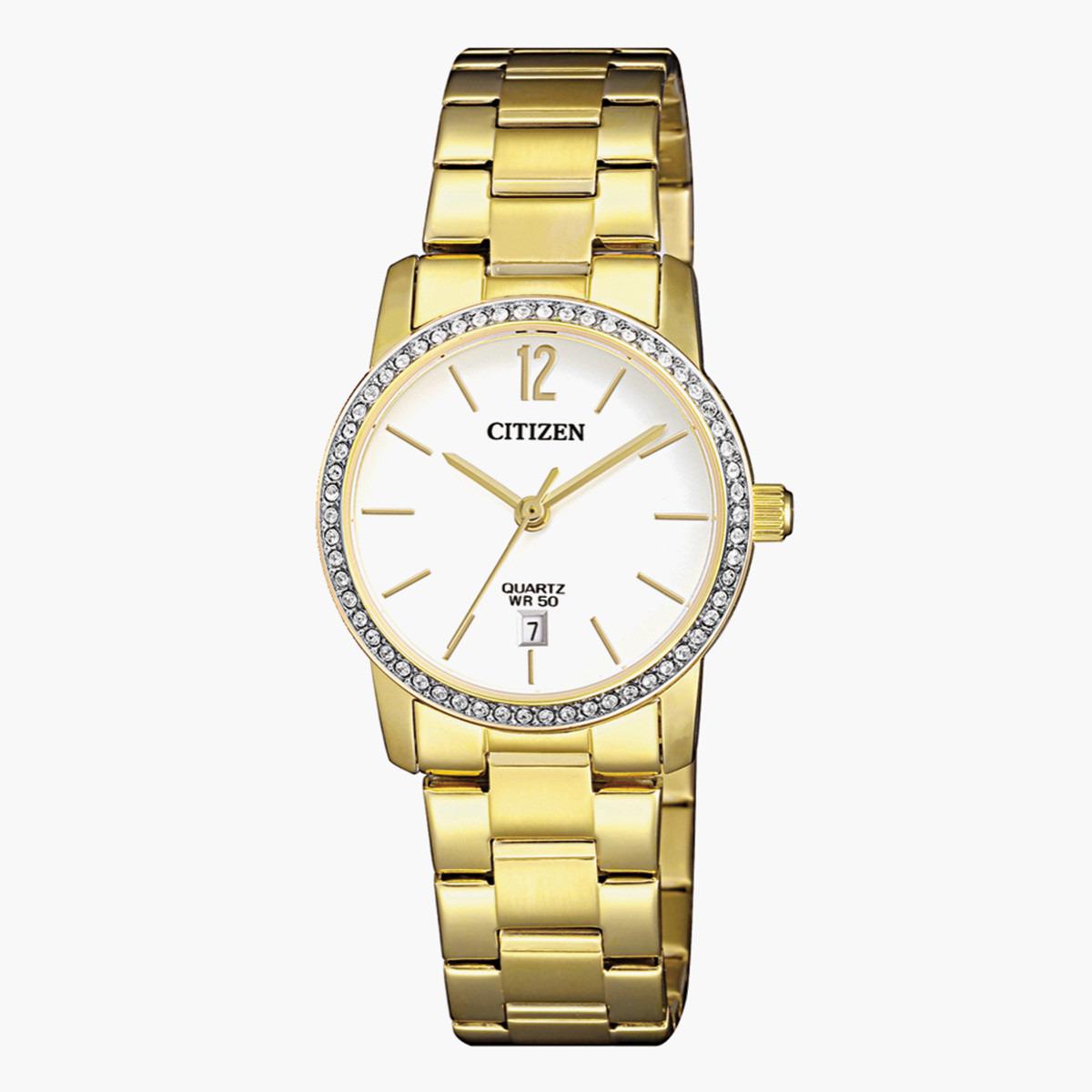 Citizen Women's Gold Analog Metal  Strap Watch EU 6032 85A-women-watchesandjewellery-watches-image-1