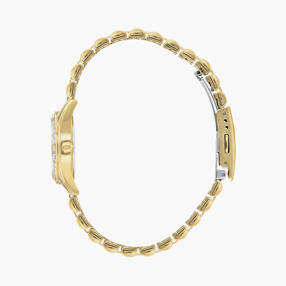 ساعة تناظرية ذهبية بحزام معدني للنساء من سيتيزن - EU6062 50D-women-watchesandjewellery-watches-image-3