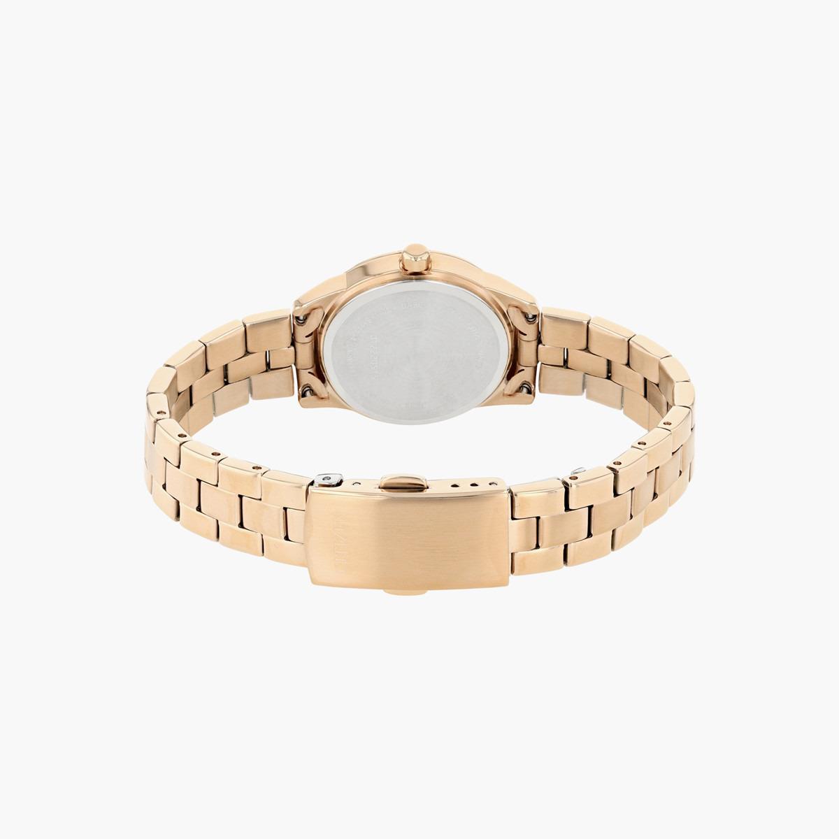 ساعة يد تناظريّة ذهبية بسوار معدني للنساء من سيتيزين EU 6073 53A-women-watchesandjewellery-watches-image-2