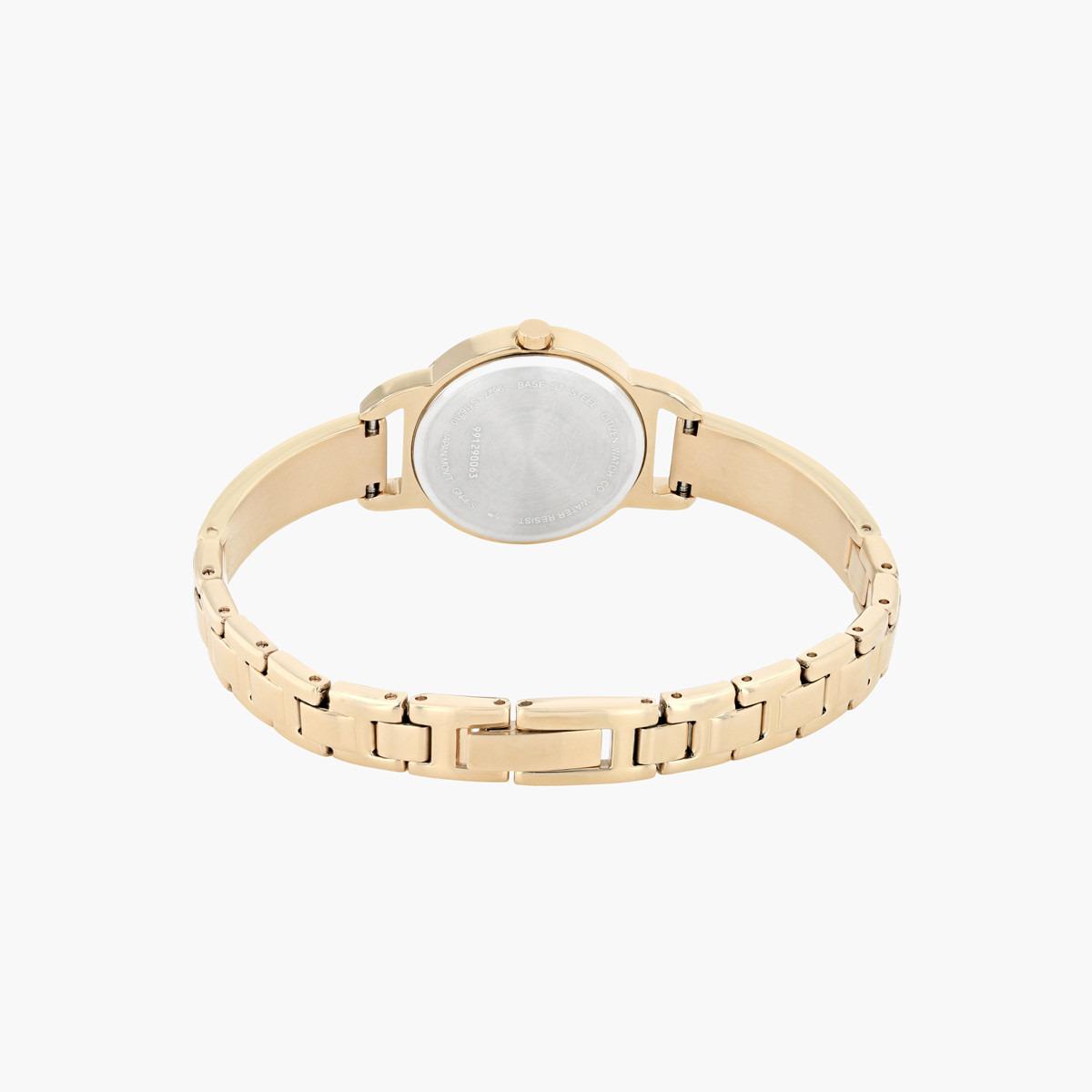 ساعة تناظرية وردية ذهبية بحزام معدني للنساء من سيتيزن - EZ6373 58L-women-watchesandjewellery-watches-image-2