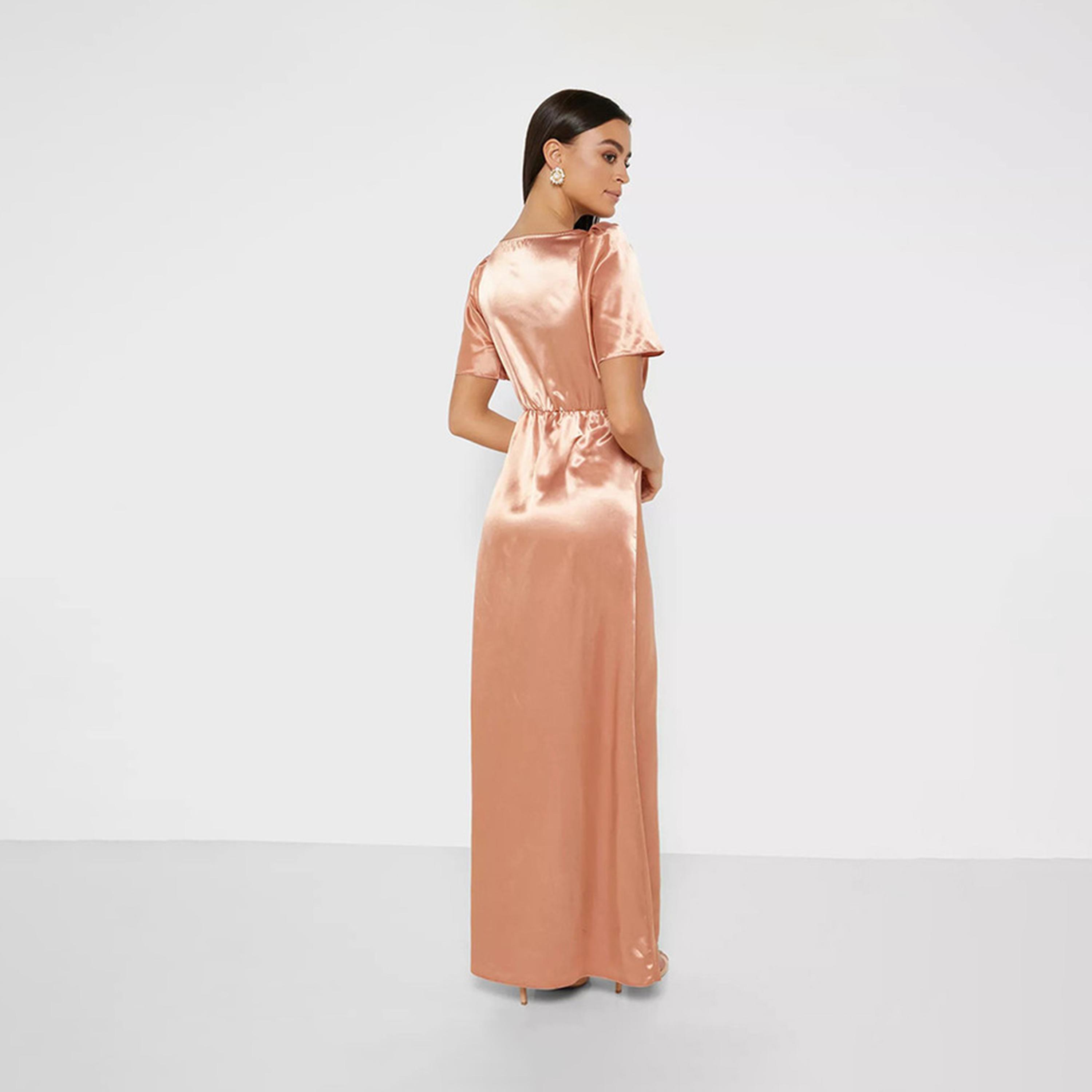 Little Mistress Brown Maxi Dress-women-clothing-dresses-image-2