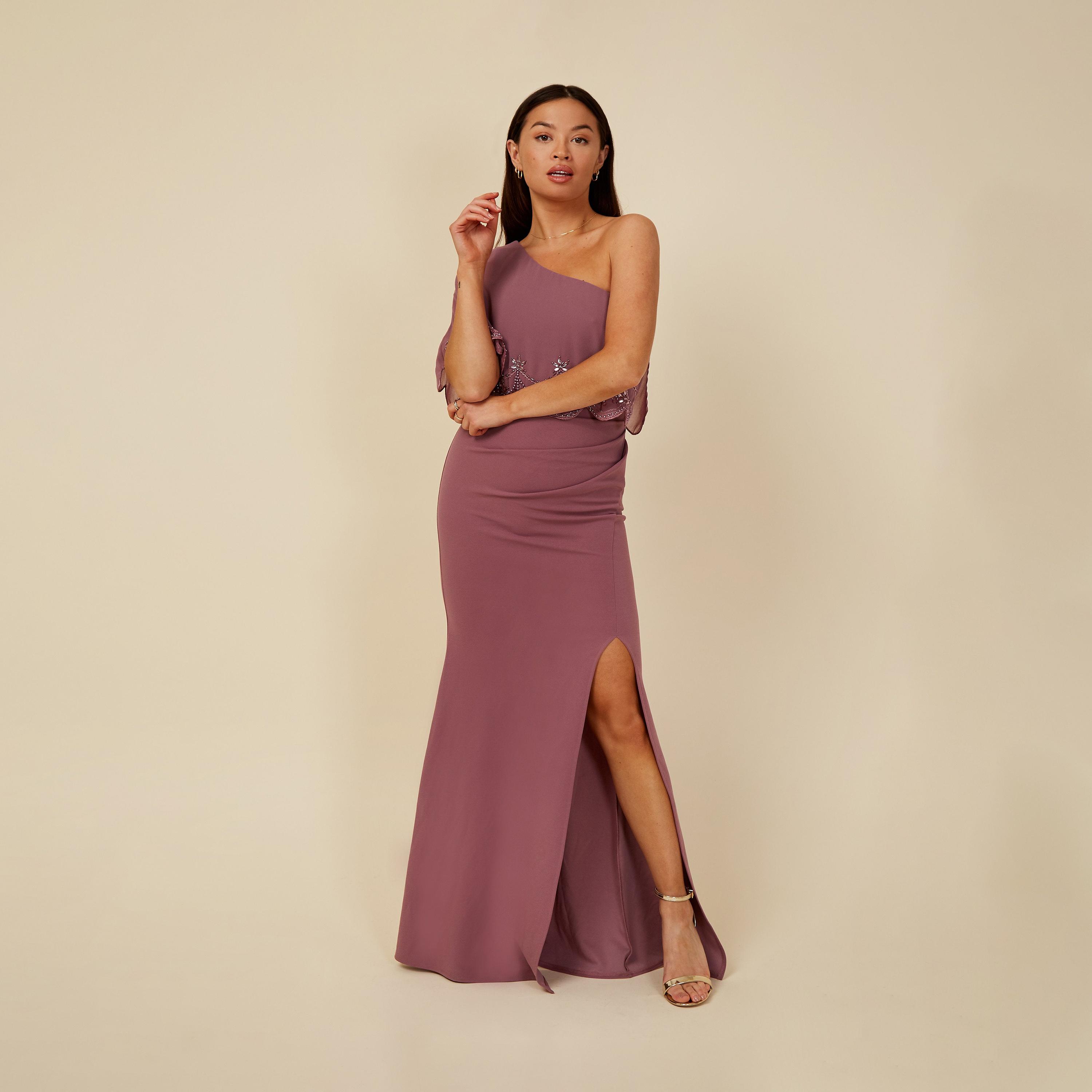 ليتل مسترس- فستان ماكسي بفتحة مزين كتف واحد-women-clothing-dresses-image-1