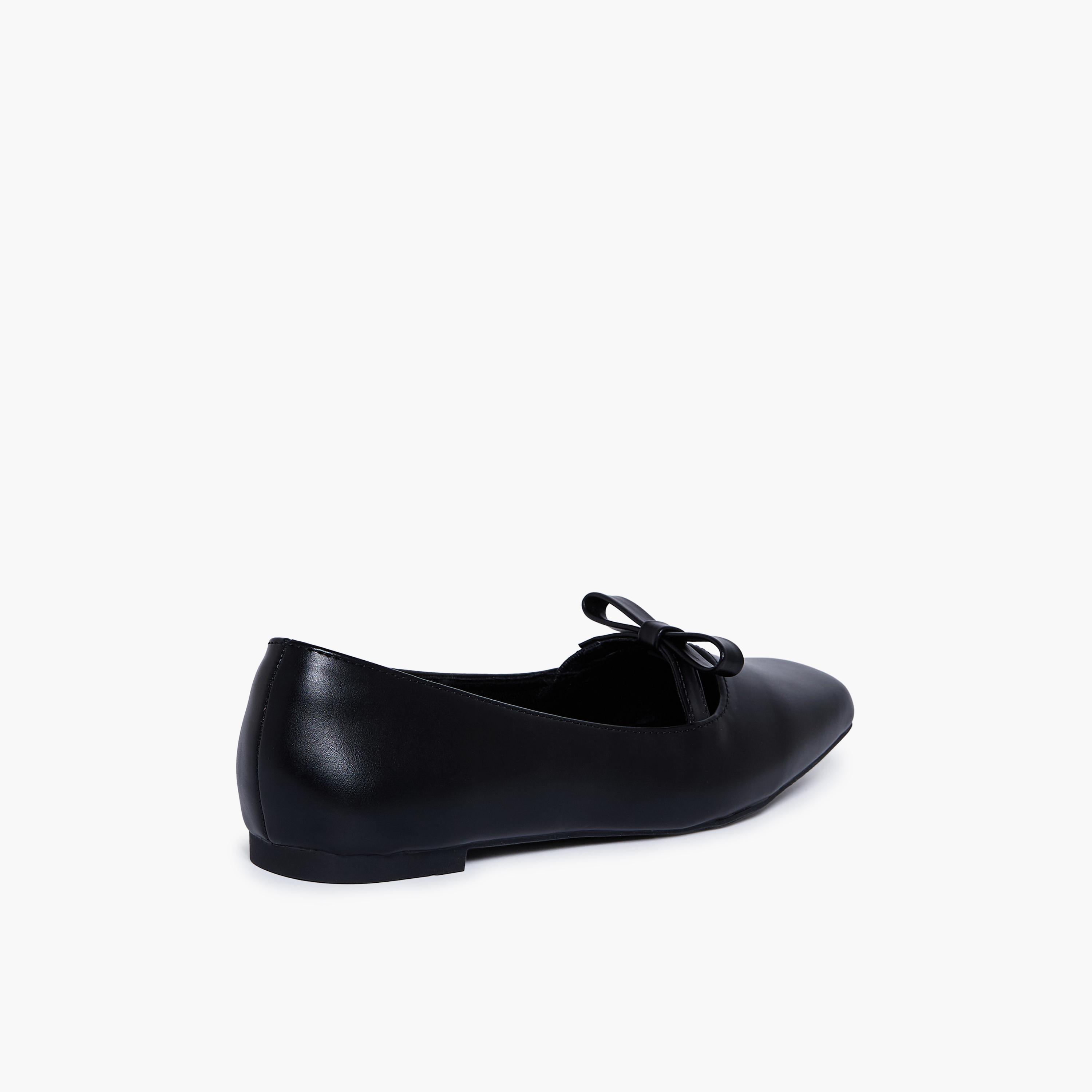 جيومني - حذاء باليرينا جودي1 سهل الارتداء مسطح مقدمة مربعة للنساء | F2503-11-BLACK-women-shoes-ballerinas-image-5