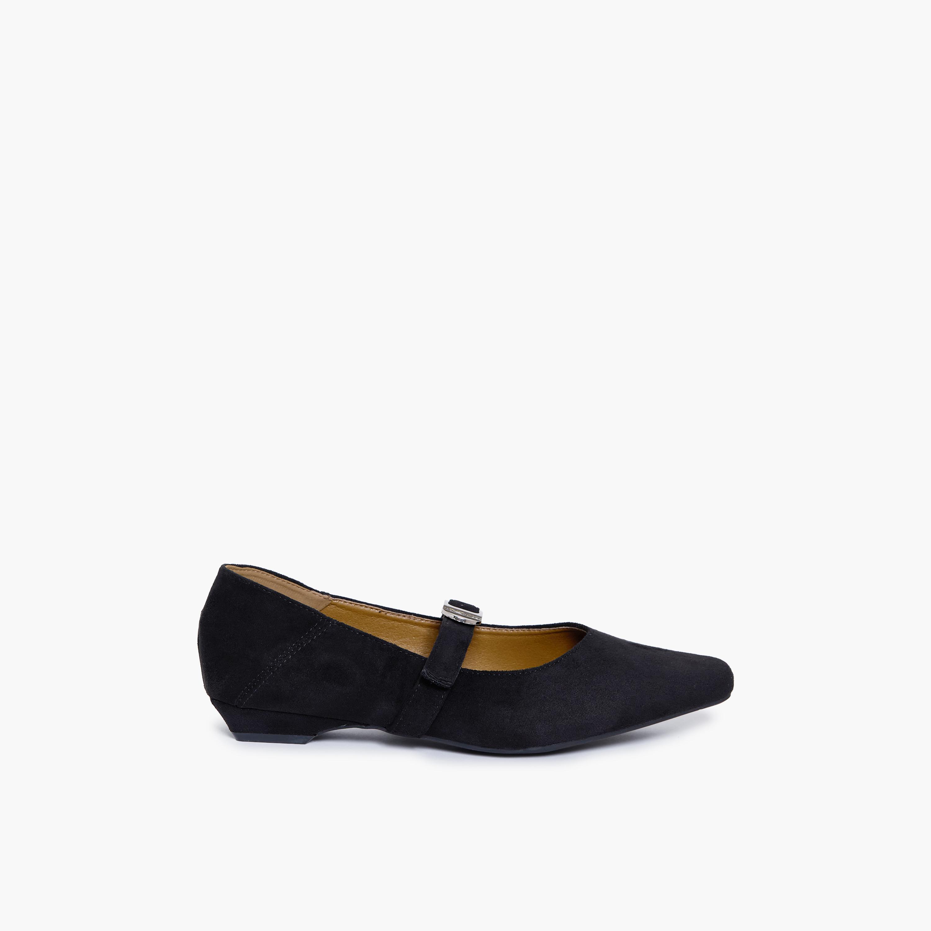 جيومني - حذاء ماري جين جولييت1 سهل الارتداء مسطح للنساء | F2503-14-BLACK-women-shoes-ballerinas-image-4