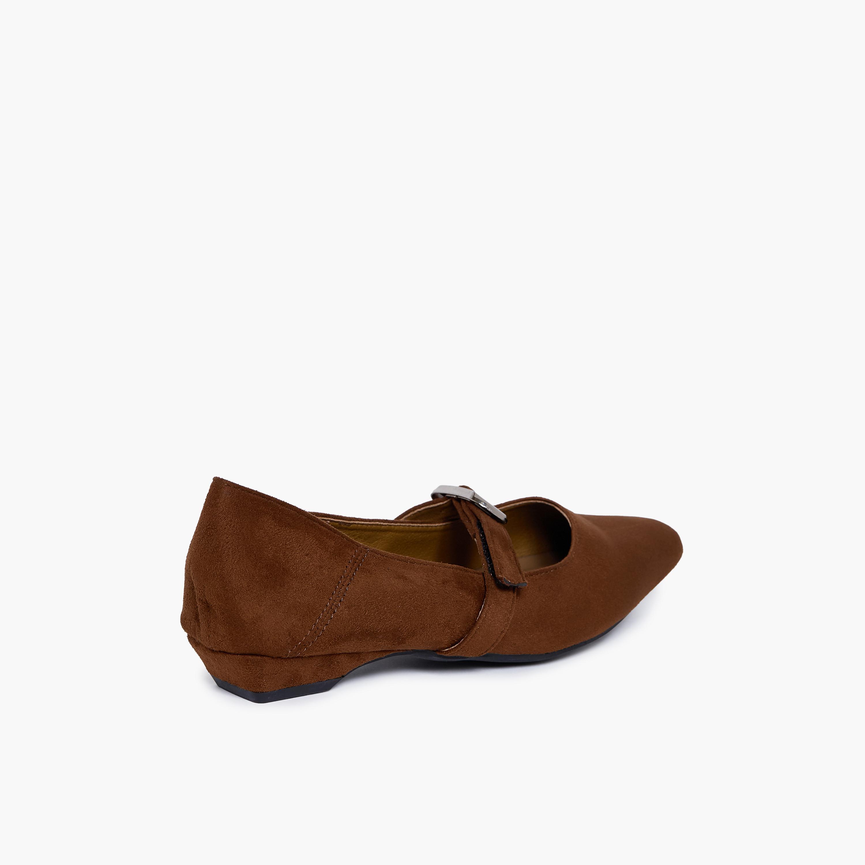 جيومني - حذاء ماري جين جاستين1 سهل الارتداء مسطح للنساء | F2503-14-BROWN-women-shoes-ballerinas-image-5