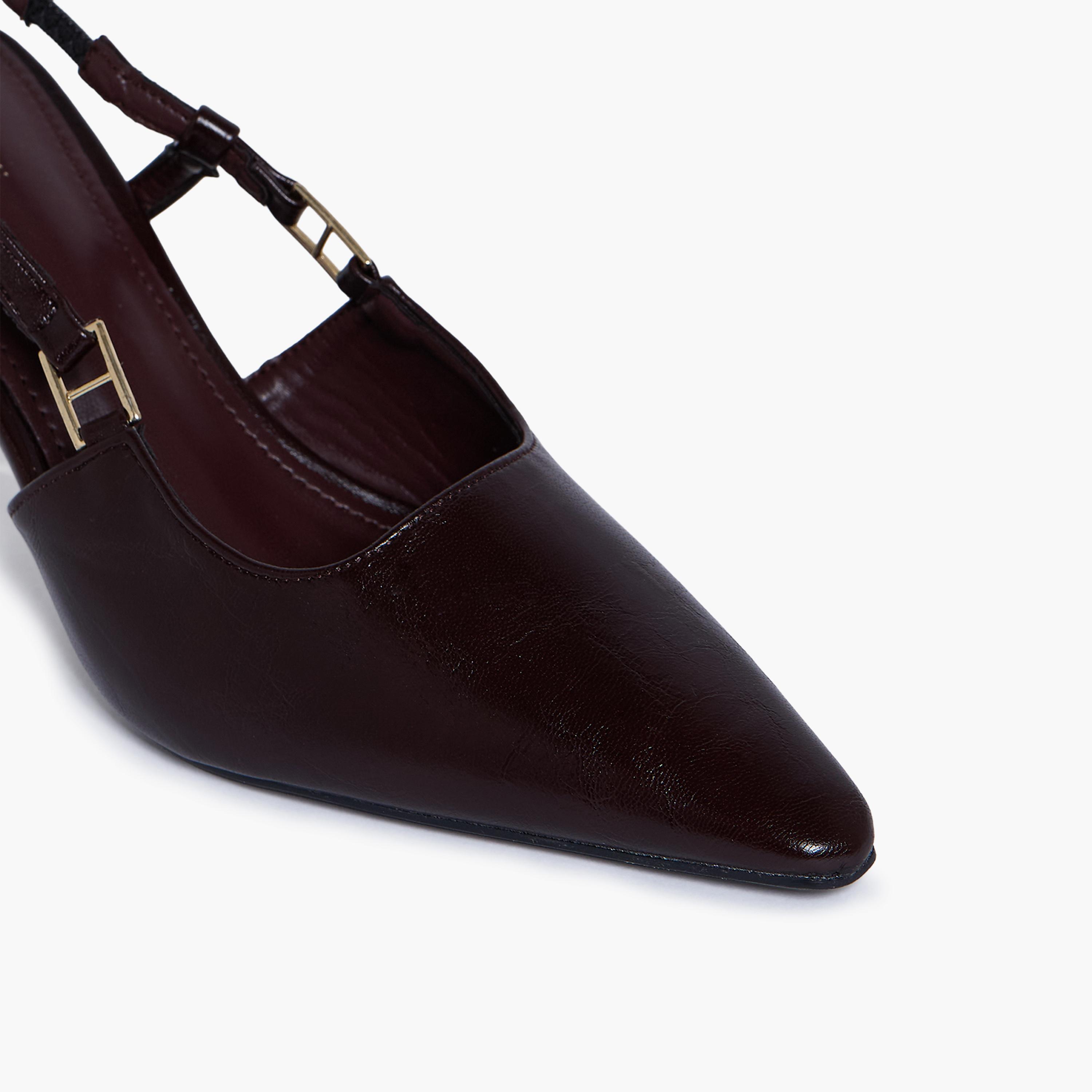 جيومني - حذاء كاميلا1 بكعب عالٍ رفيع وإبزيم للنساء | F2503-15-MAROON-women-shoes-sandals-heeled-image-2