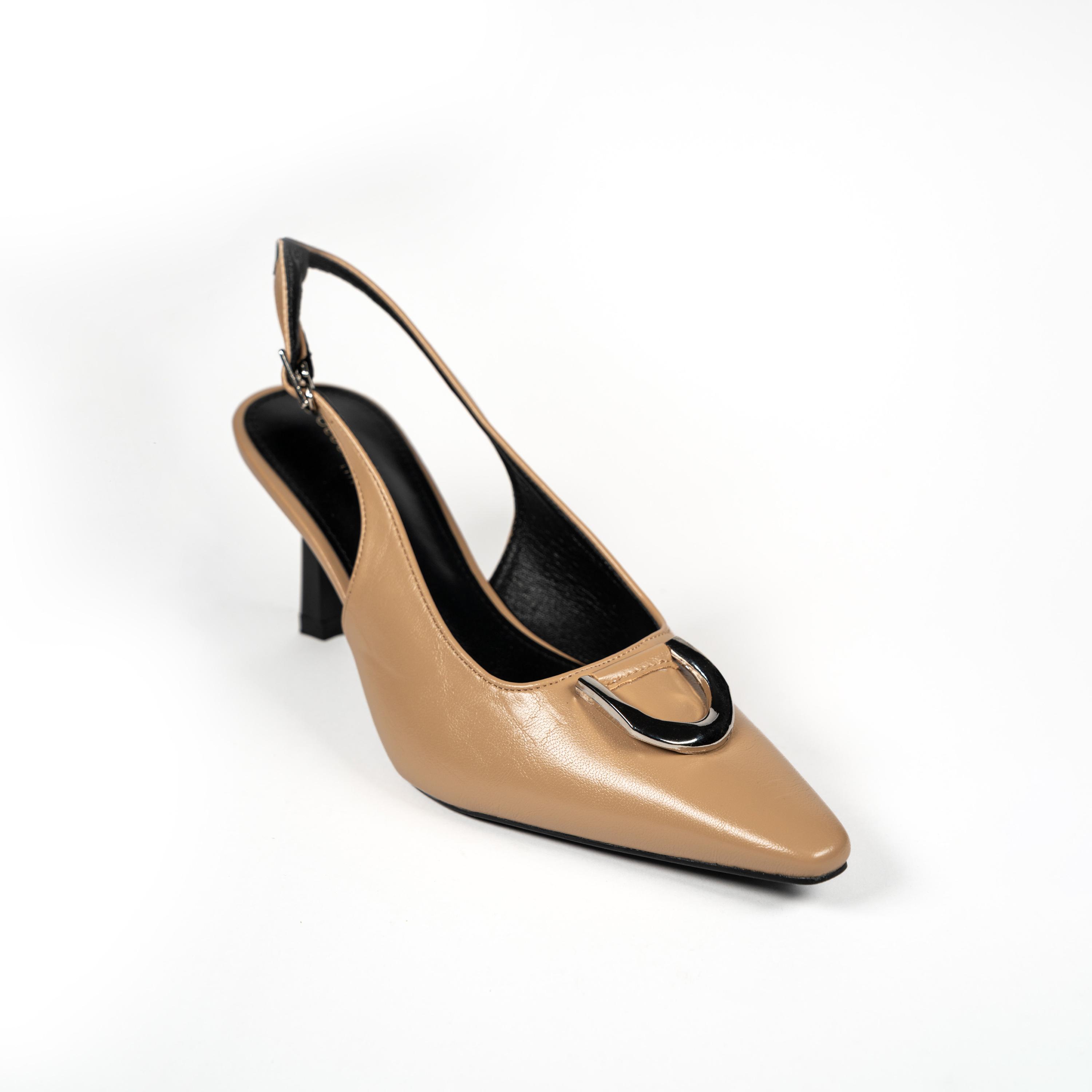 جيومني - حذاء رايس بكعب عالٍ مدبب وإبزيم للنساء | F2503-5-BEIGE-women-shoes-sandals-heeled-image-1
