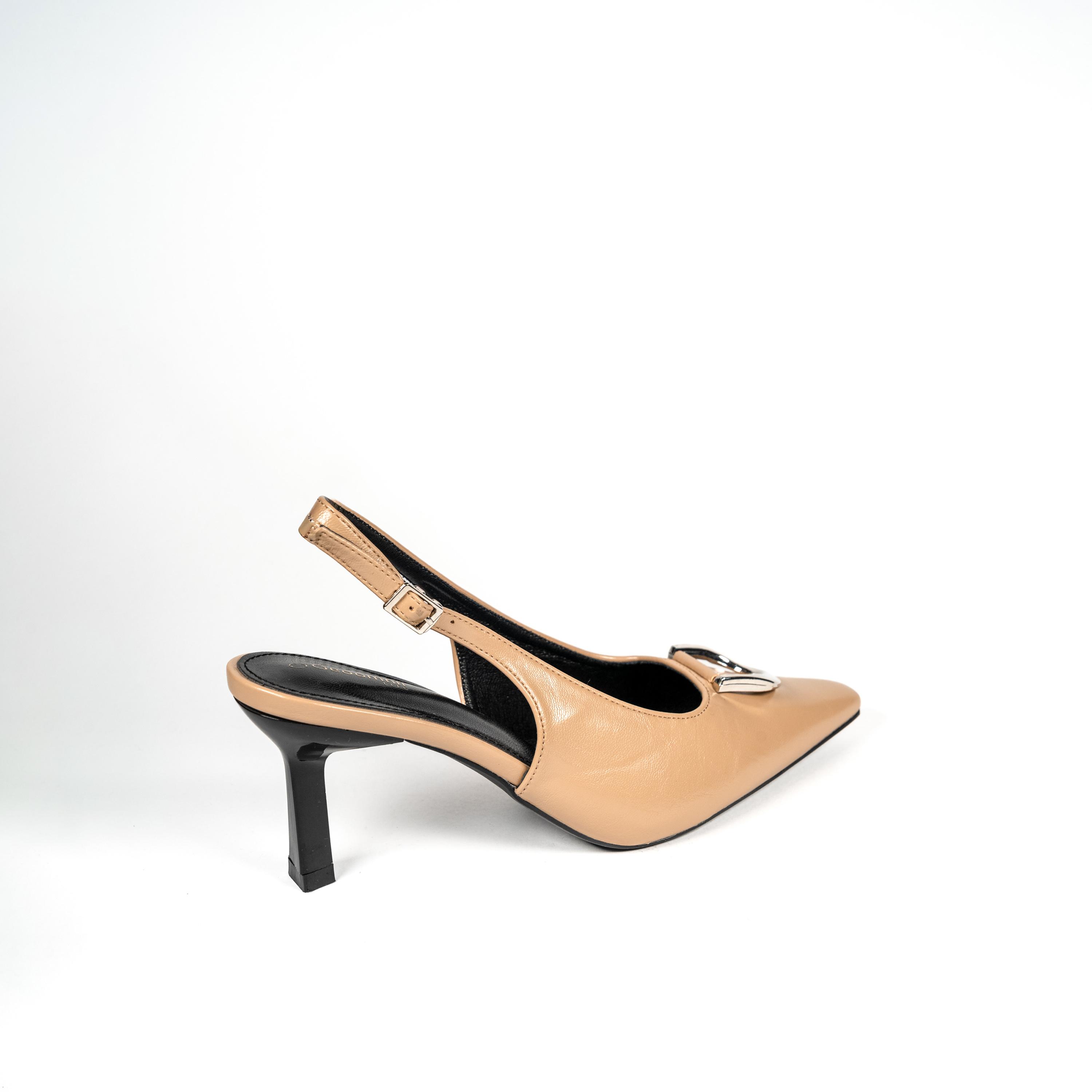 جيومني - حذاء رايس بكعب عالٍ مدبب وإبزيم للنساء | F2503-5-BEIGE-women-shoes-sandals-heeled-image-5