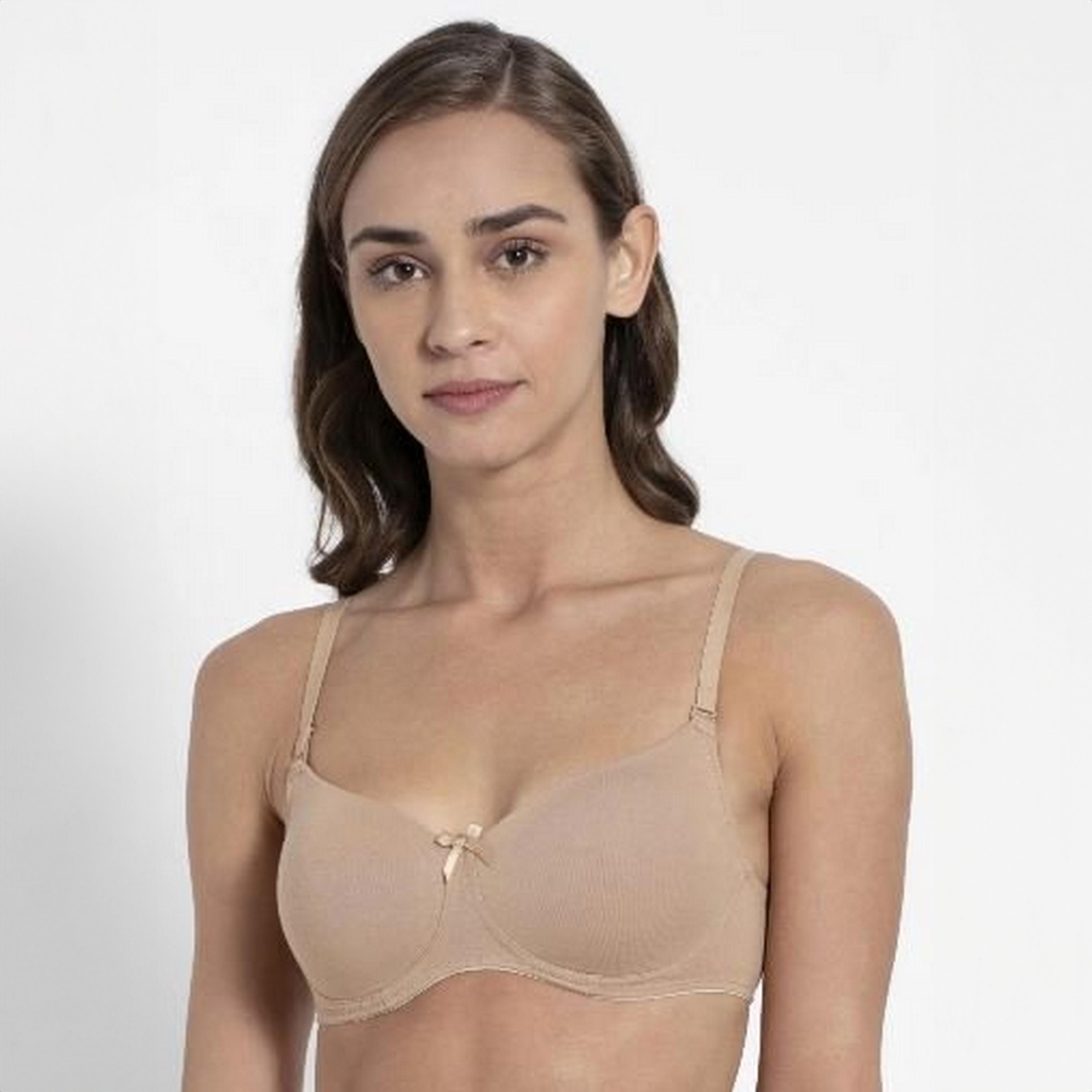 حمالة صدر نسائية مبطنة سادة بسلك من جوكي-women-clothing-lingerie-bras-image-1
